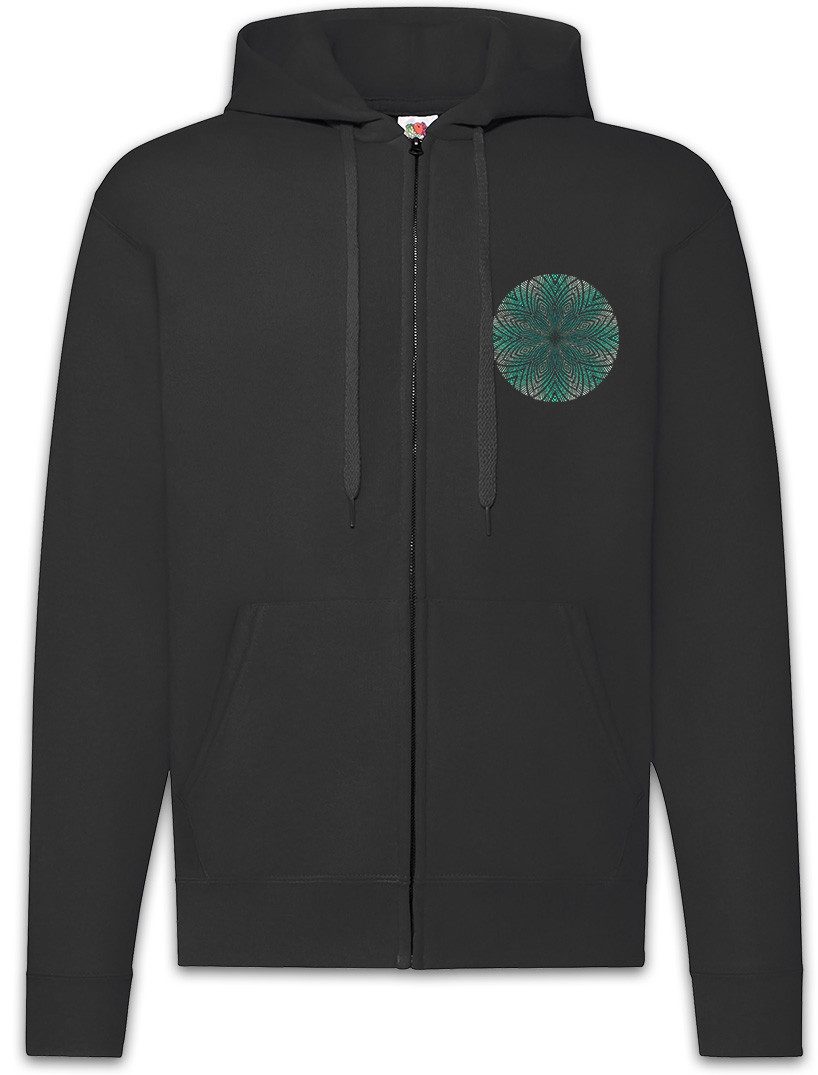 Urban Backwoods Sweatjacke Kaleidoscope VI Zipper Hoodie Crystal Kaleidoskop Psychedelic Art (1-tlg) Kunst Hippie Mandala Mosaik