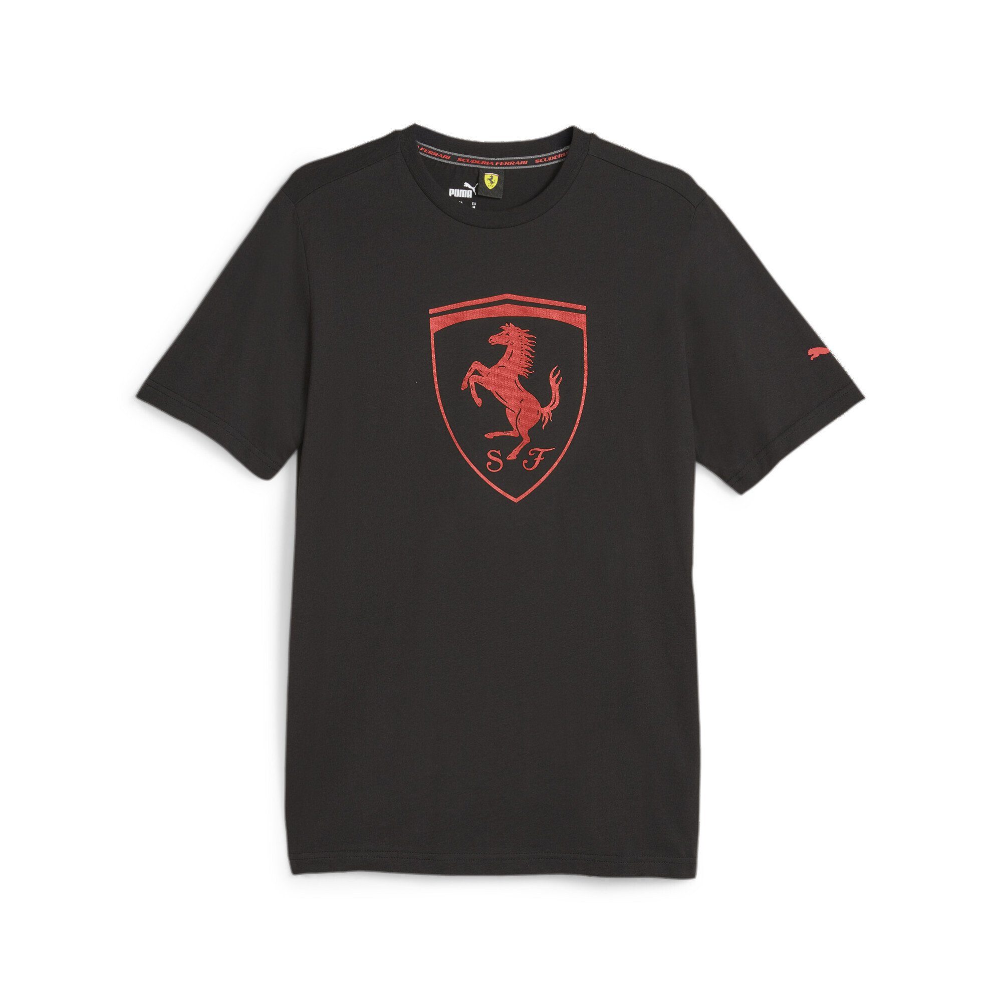 Motorsport Big T-Shirt Race Ferrari PUMA T-Shirt Shield Herren Scuderia Black