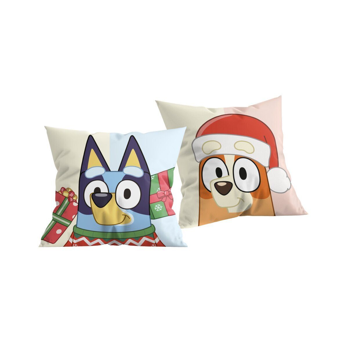 Bluey Dekokissen Bluey Weihnachtskissen 40x40cm Dekokissen Kinder