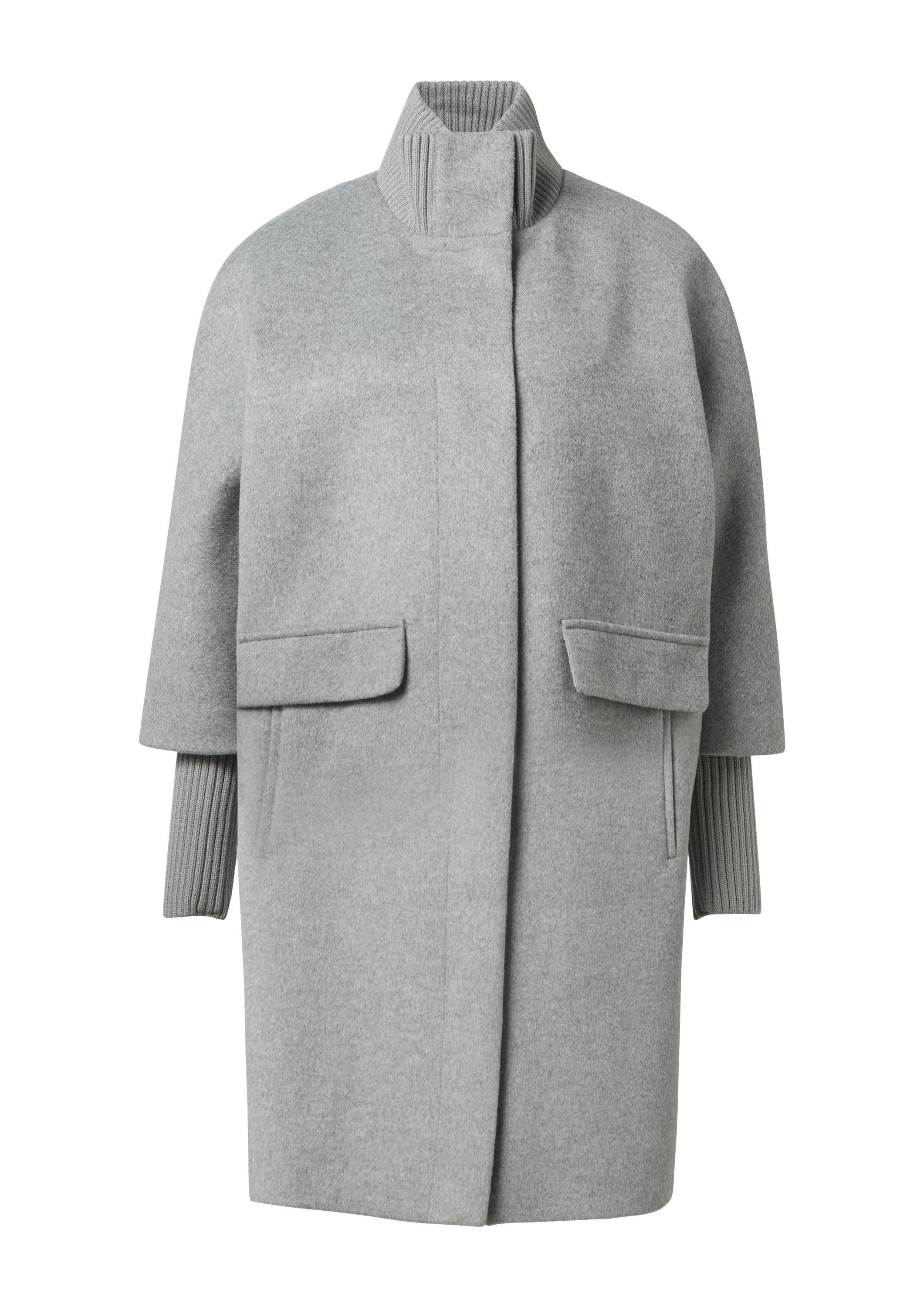 comma Funktionsmantel Outdoor-Mantel Wollmantel mit geripptem günstig online kaufen