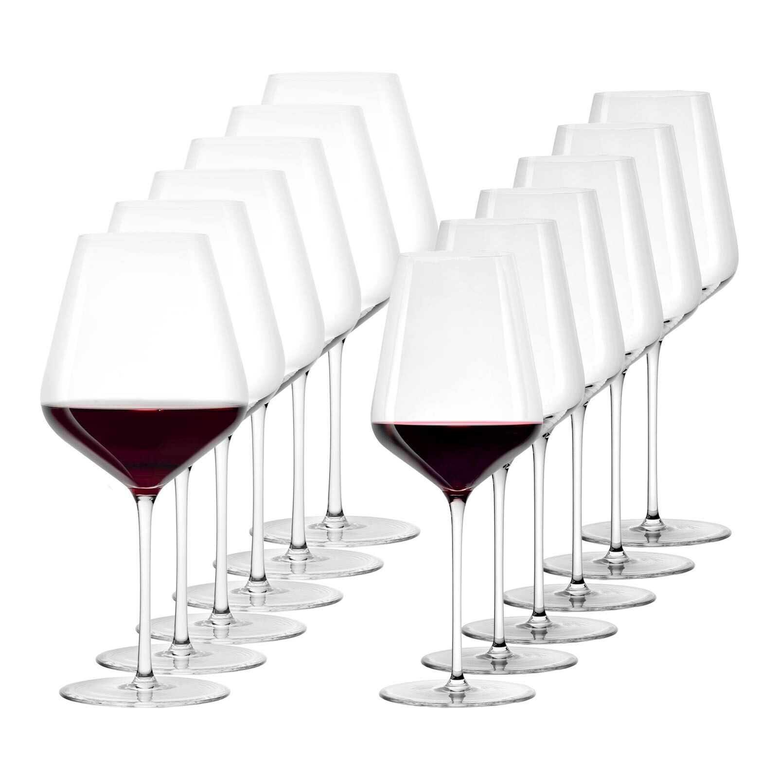 Stölzle Rotweinglas Starlight Bordeaux- & Burgundergläser 12er Set, Glas