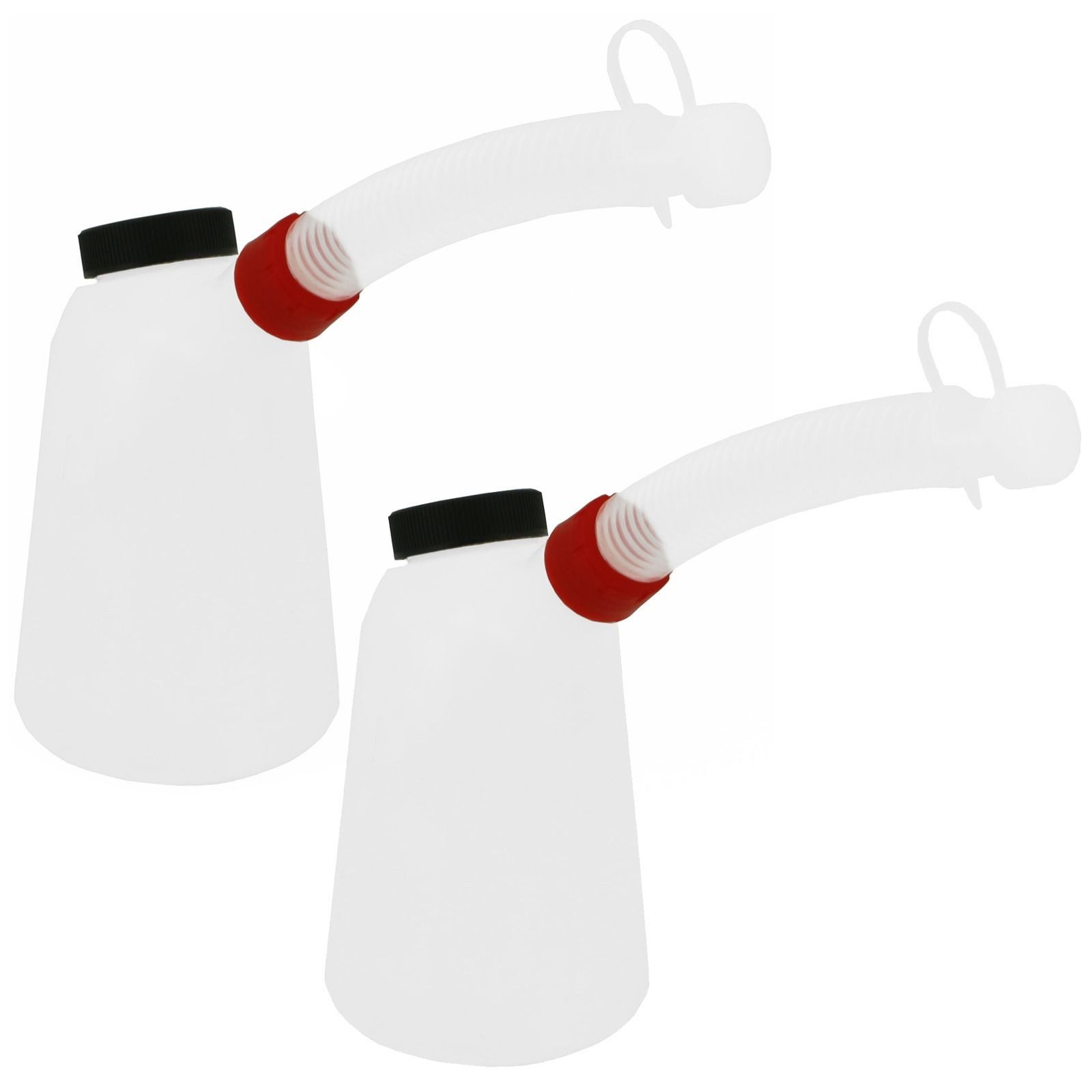 Yato Ölkanne 2x Ölkanne 1 Liter Behälter flexiblen Ausgießer YT-06980, 1 l, (Spar-Set)