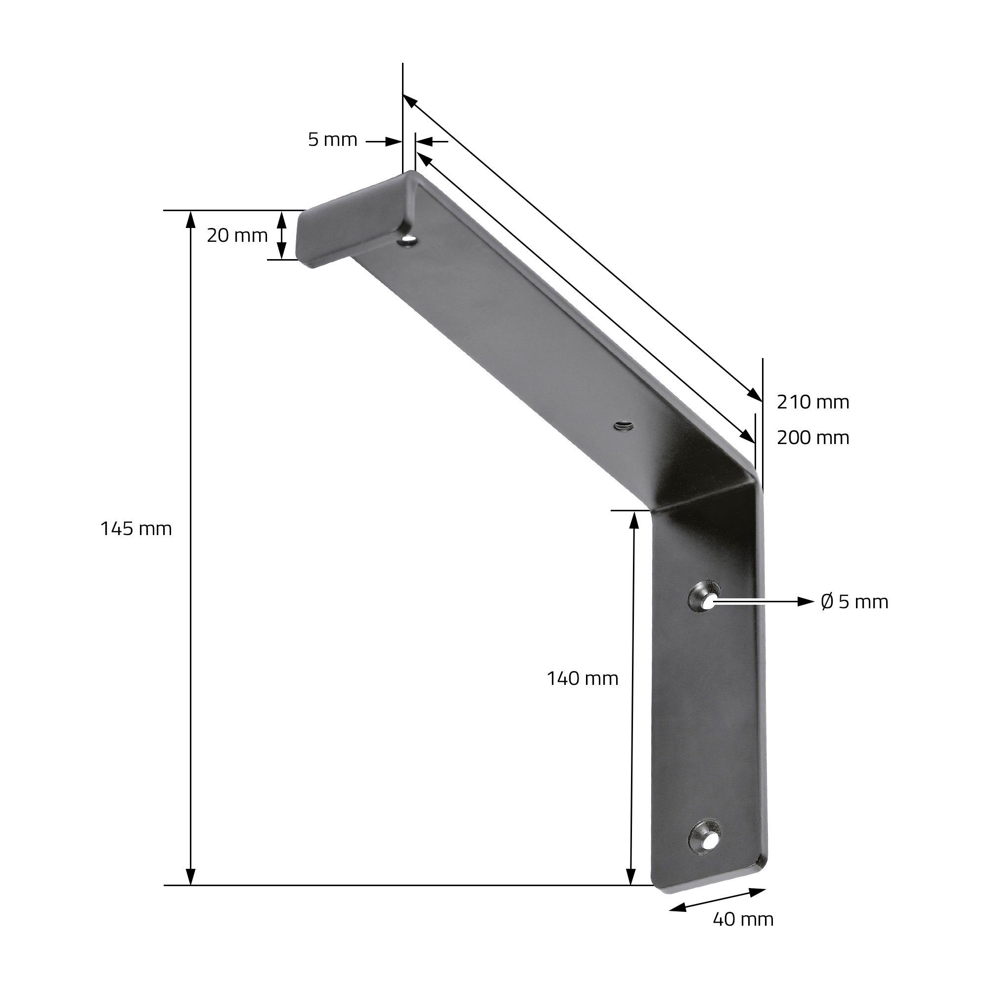 2 Regalhalterung Schrauben Regal Stück Wandhalterung, Industrielle Regalträger ML-DESIGN Grau mit Industrielle L-Form Regalwinkel 20x4x14cm Metall