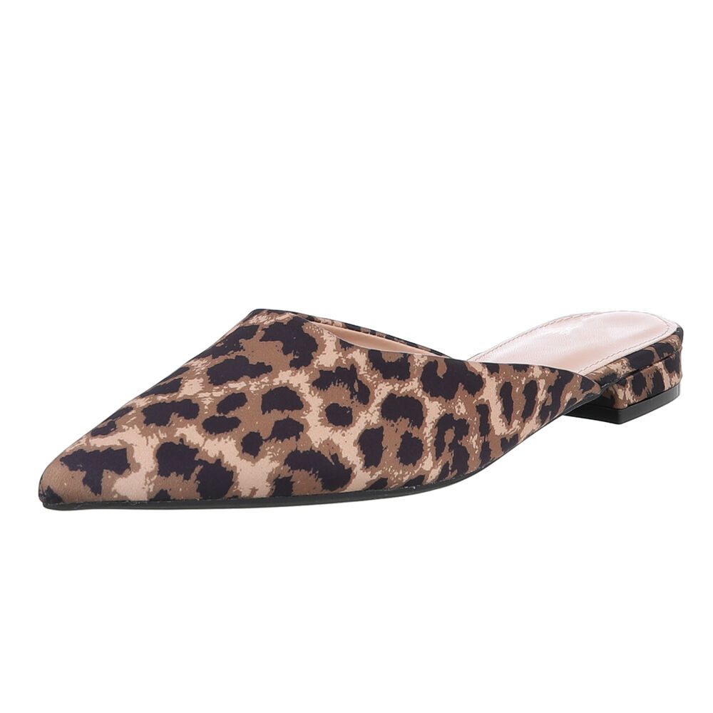 Elegante Slipper aus Wildlederimitat für Damen Pantolette
