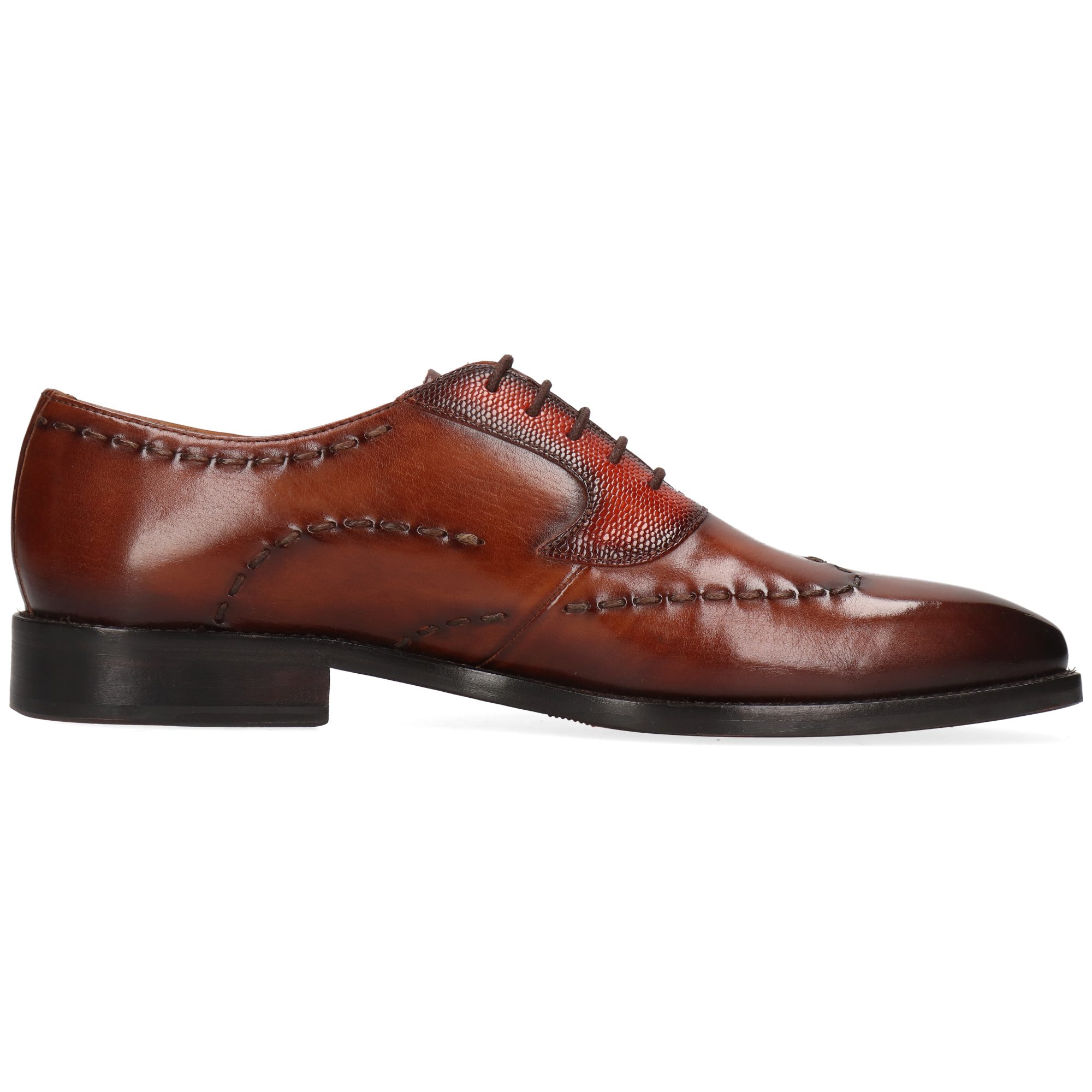 Melvin & Hamilton Lawrence 2 Leder-Oxford Schuhe für Herren Schnürschuh Flache Absätze, Echtes Leder, Vegetabile Gerbung