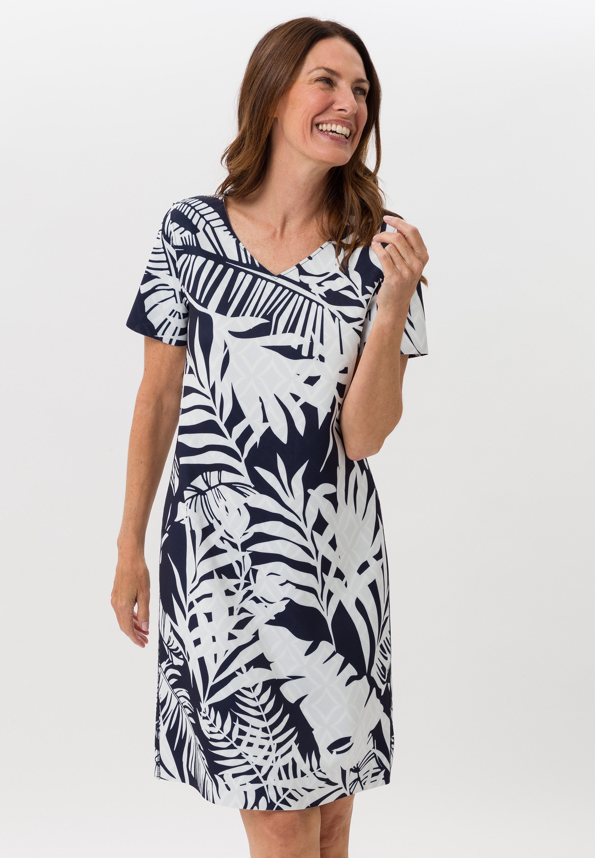 TUZZI Jerseykleid mit tropischem Blätterprint günstig online kaufen