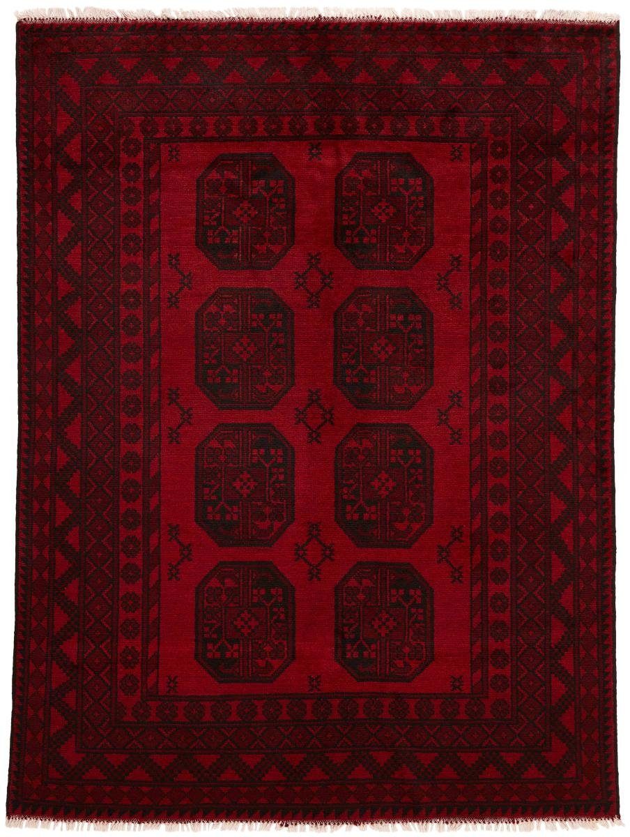 Orientteppich Afghan Akhche 144x196 Handgeknüpfter Orientteppich, Nain Trading, rechteckig, Höhe: 6 mm