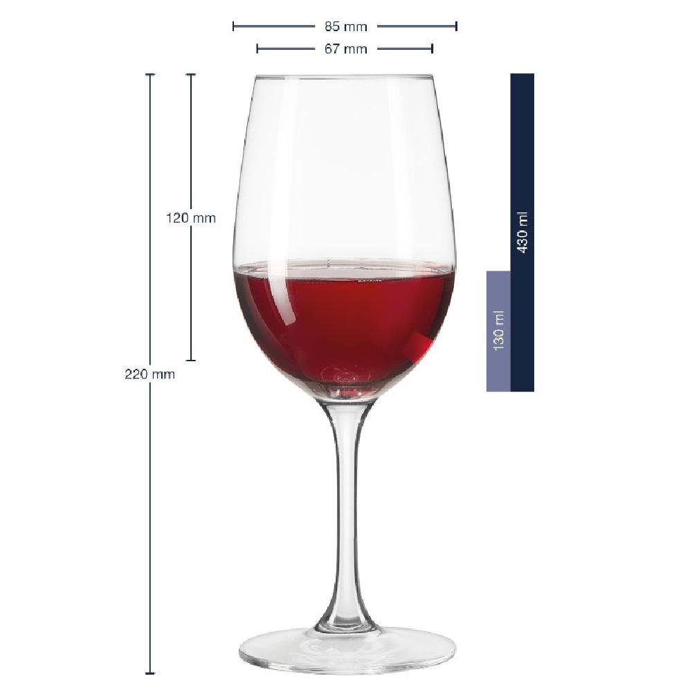 LEONARDO Rotweinglas Leonardo Rotweingläser Ciao+ (430ml)(6-teilig)