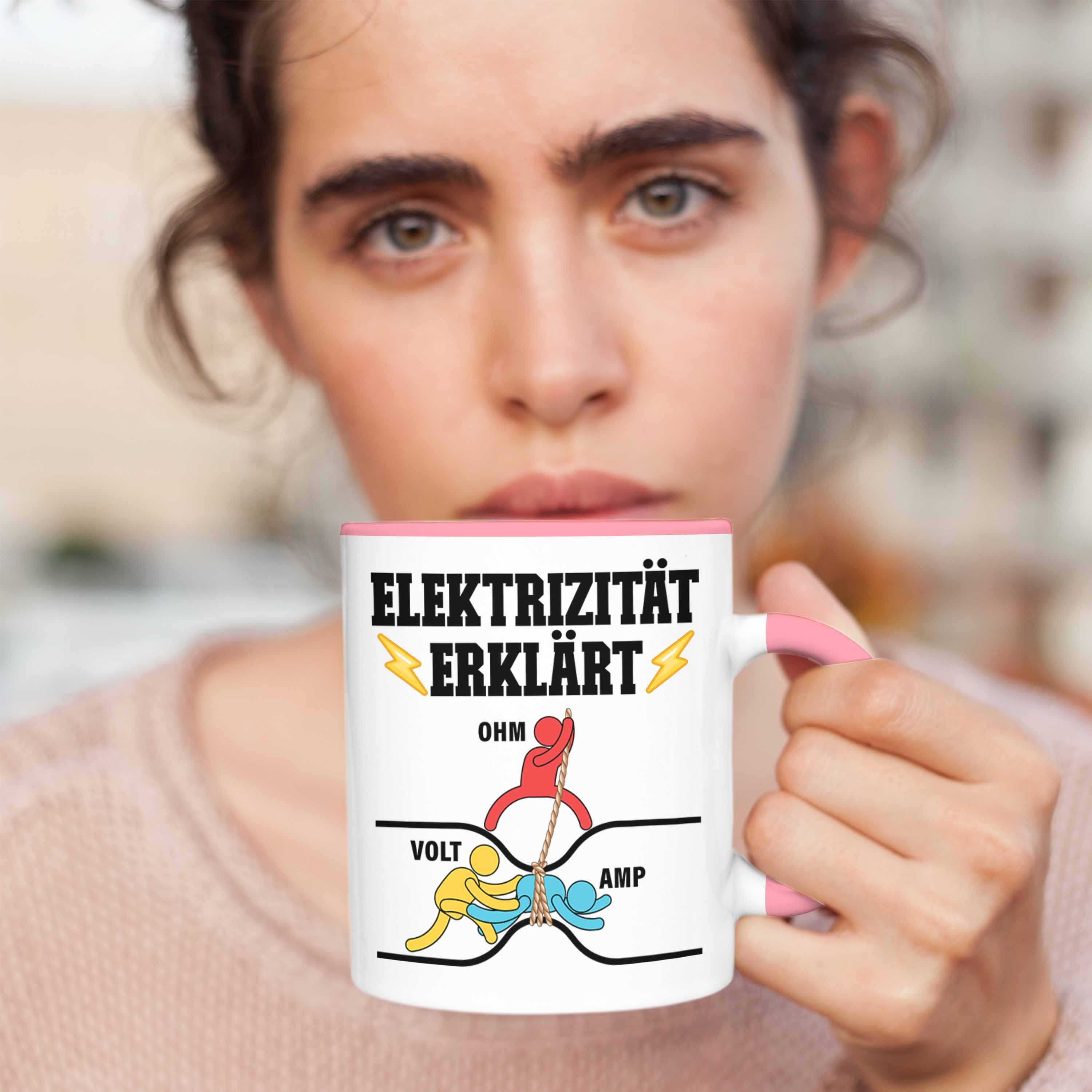 Männer Lustig Elektrotechnik Amp Elektrizität Geschenke Elektrotechniker Tasse Trendation Ohm Gadget Kaffeetasse Elektriker Volt Trendation - Rosa Elektroniker Elektroinstallateur Geschenk Tasse Geschenkidee