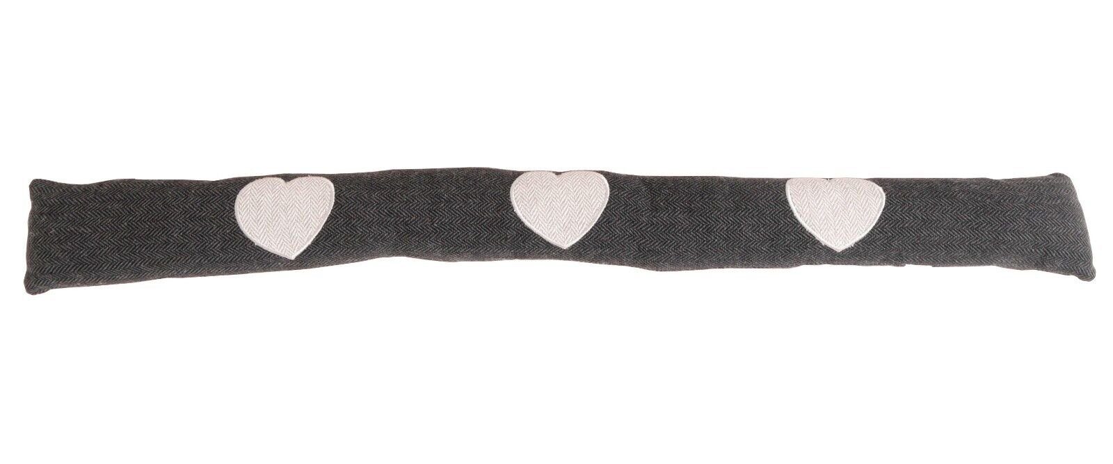 Meinposten Zugluftstopper Zugluftstopper Windstopper Türwindstopper Microfaser Stern Herz, 1-tlg. – Bild 2 von 2
