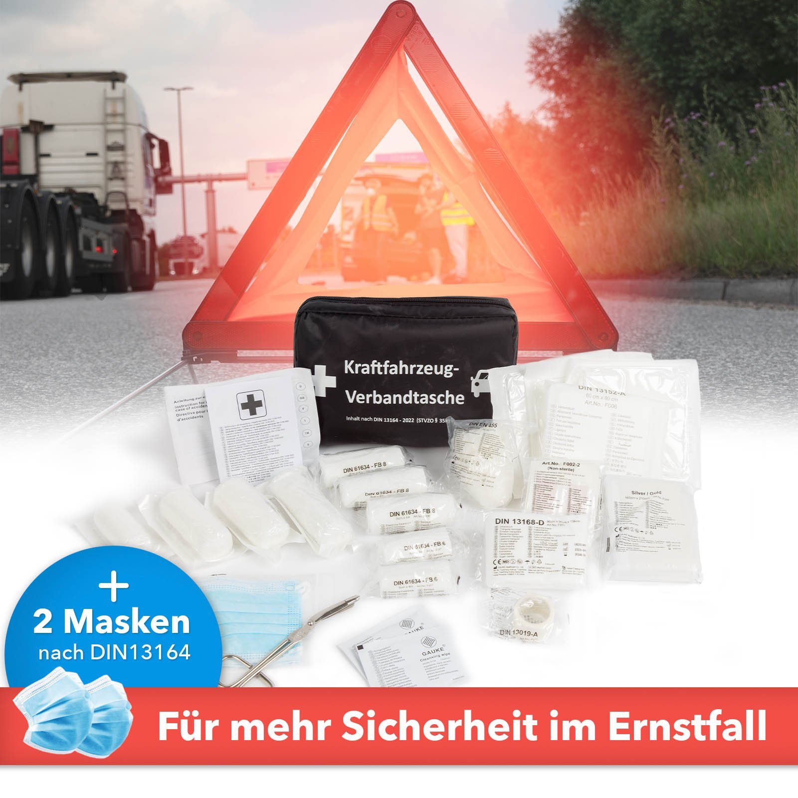 Karat KFZ-Verbandtasche DIN 13164, Europaweit gültig – Bild 4 von 5