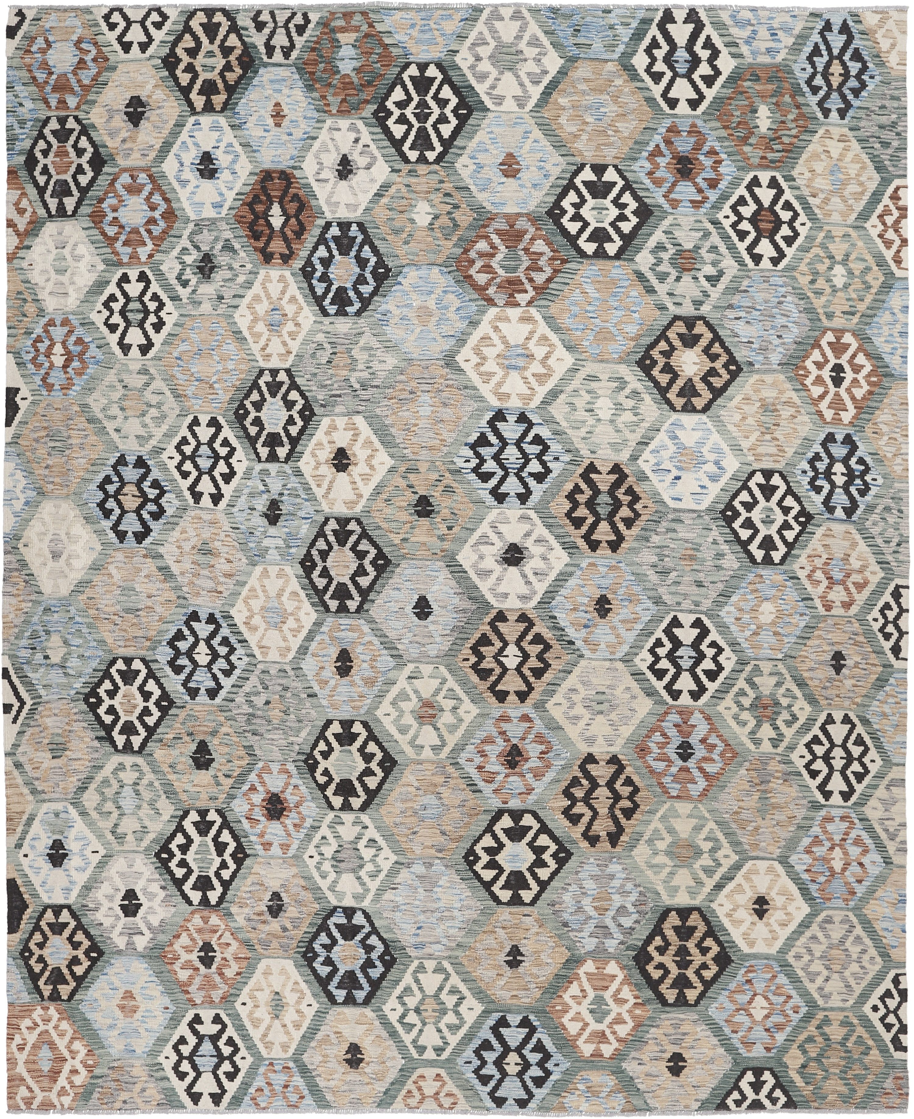 Carpet Avenue Teppich Kelim Afghan Royal 335x271, Rechteck, Höhe: 4 mm