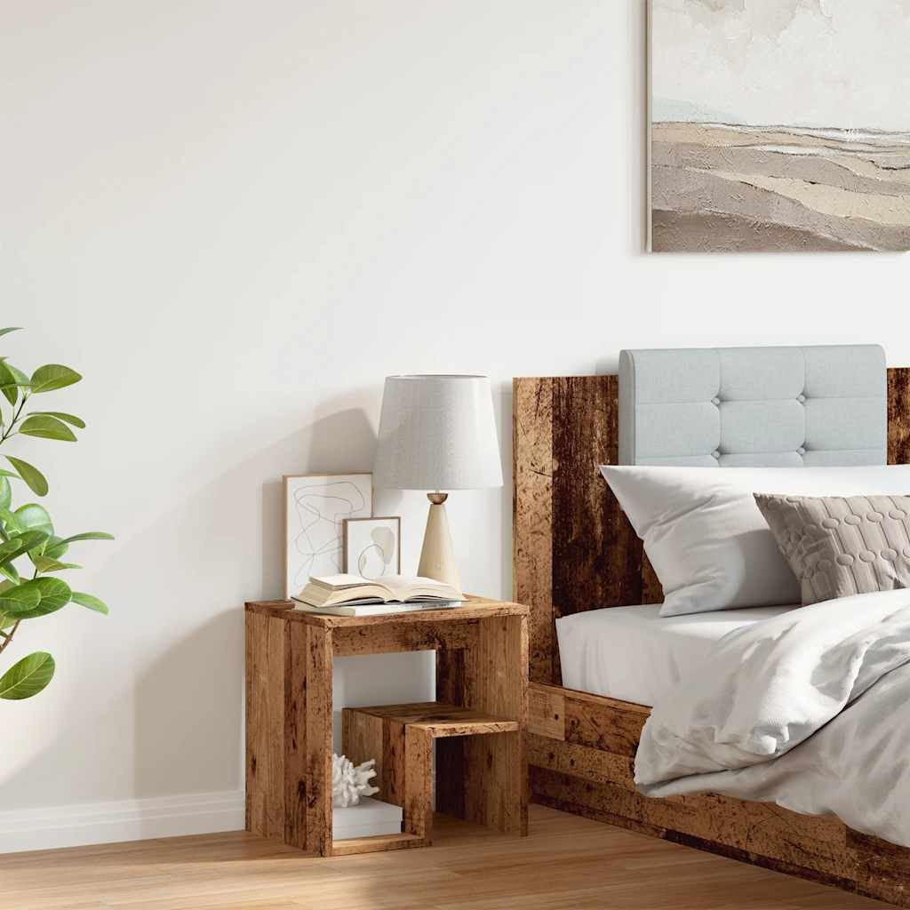 vidaXL Nachttisch Nachttisch Altholz-Optik 40x30x40 cm günstig online kaufen