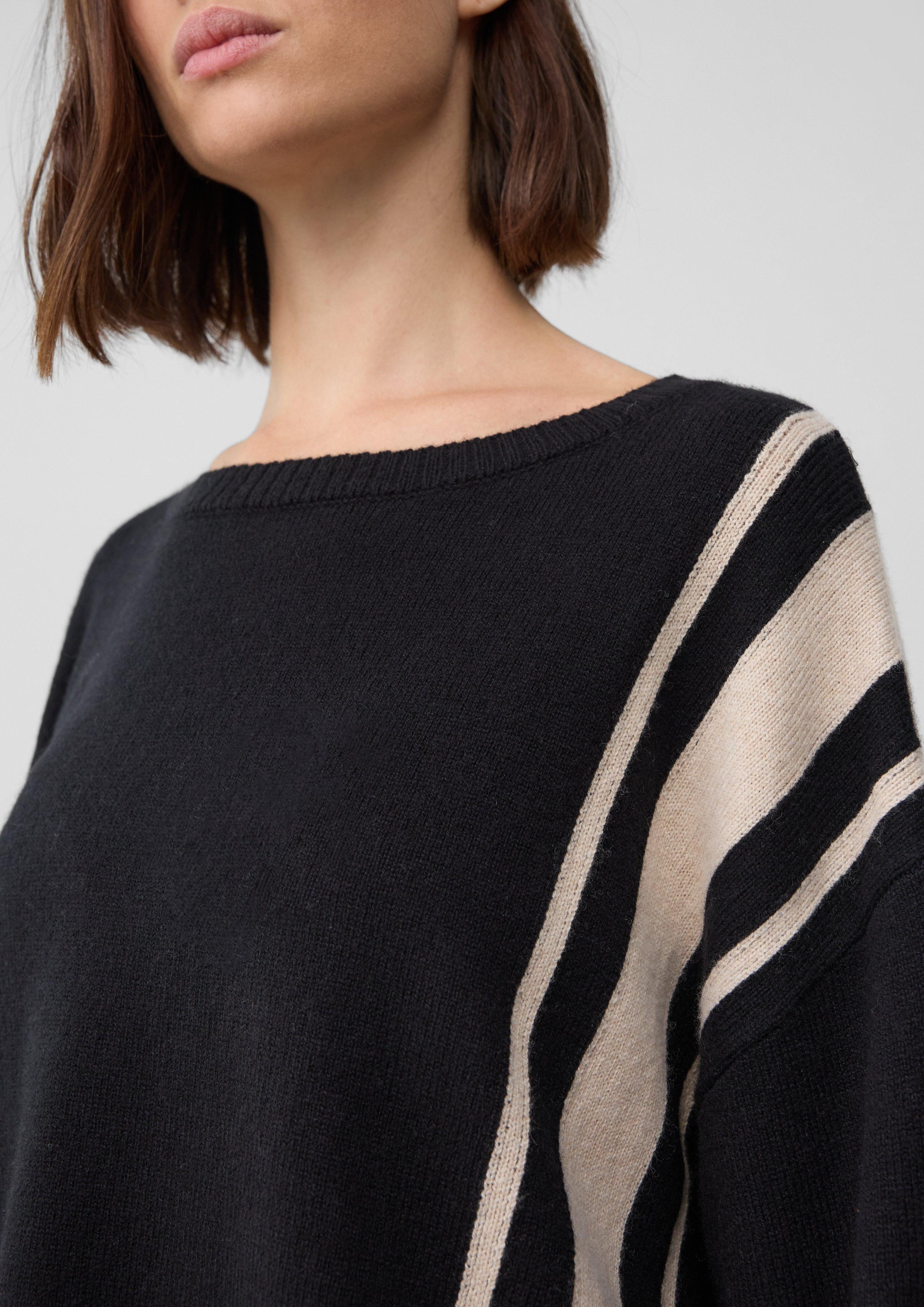 s.Oliver BLACK LABEL Strickpullover Relaxed-Fit-Pullover aus günstig online kaufen