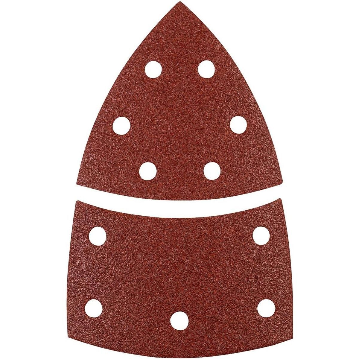 kwb Schleifscheibe, kwb Schleifdreiecke 100x62, 93 mm aus Edelkorund mit Körnung 120, werk