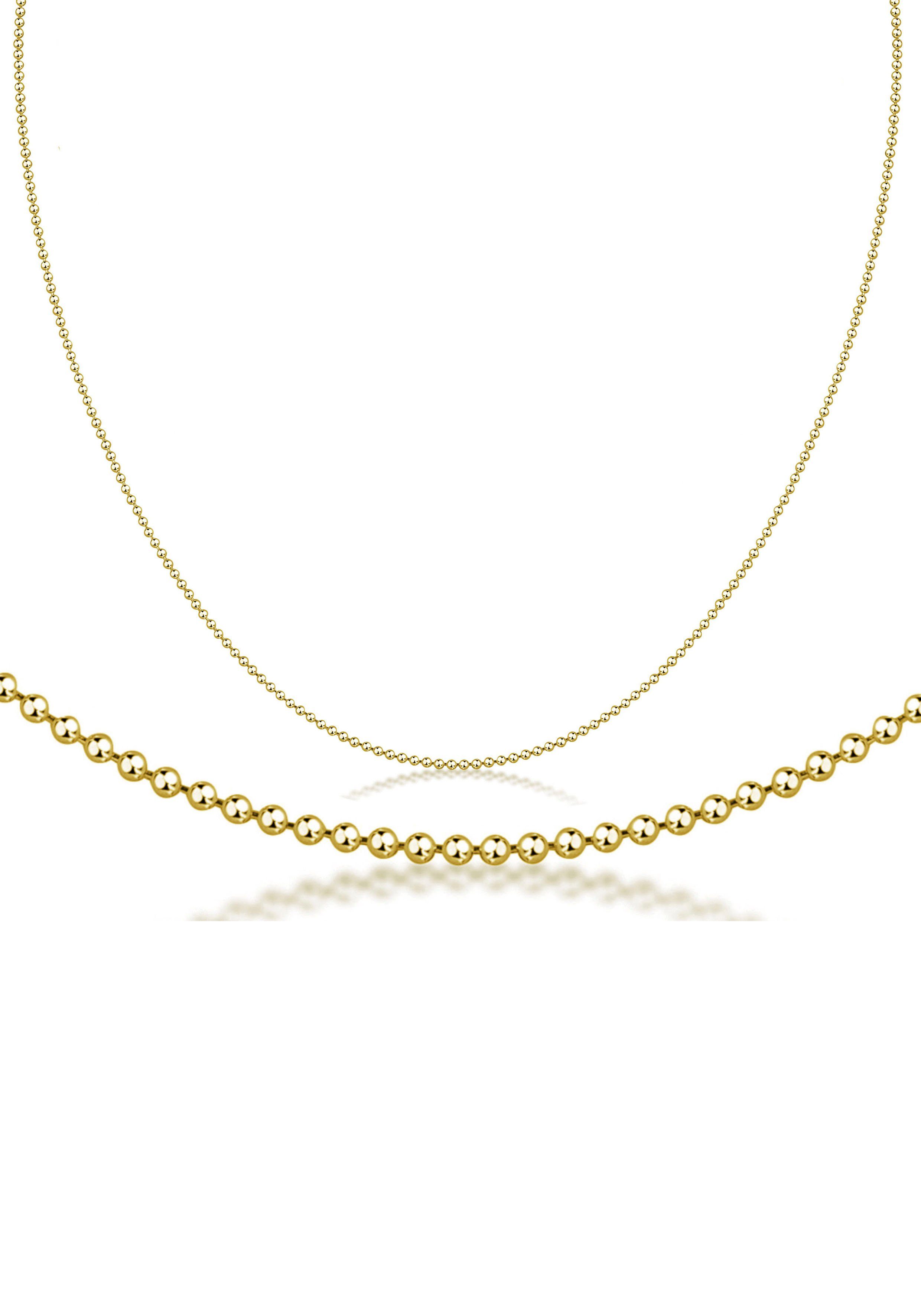 Collierkettchen Schmuck Geschenk Silber 925 Kugelkettengliederung in mehreren Breiten