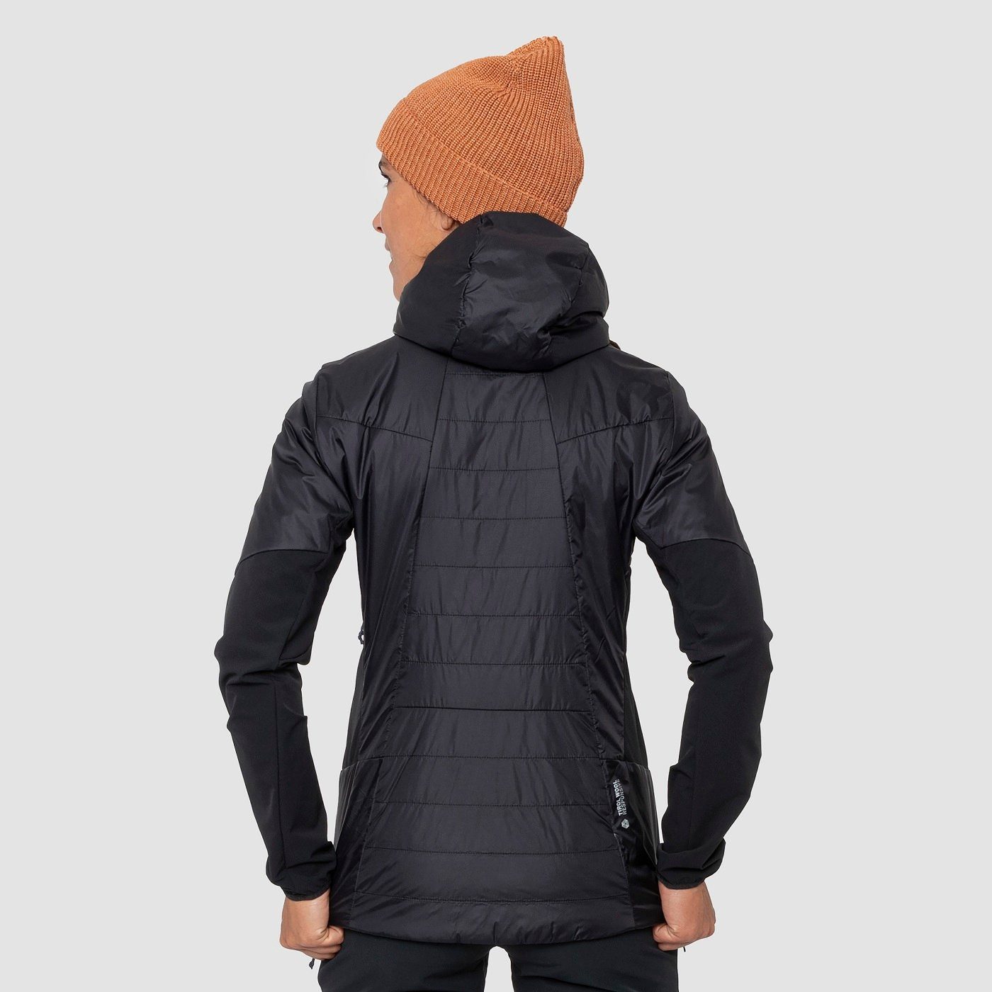 Salewa Hybridjacke Ortles Hybrid (warm, TirolWool, komprimierbar) schwarz Damen