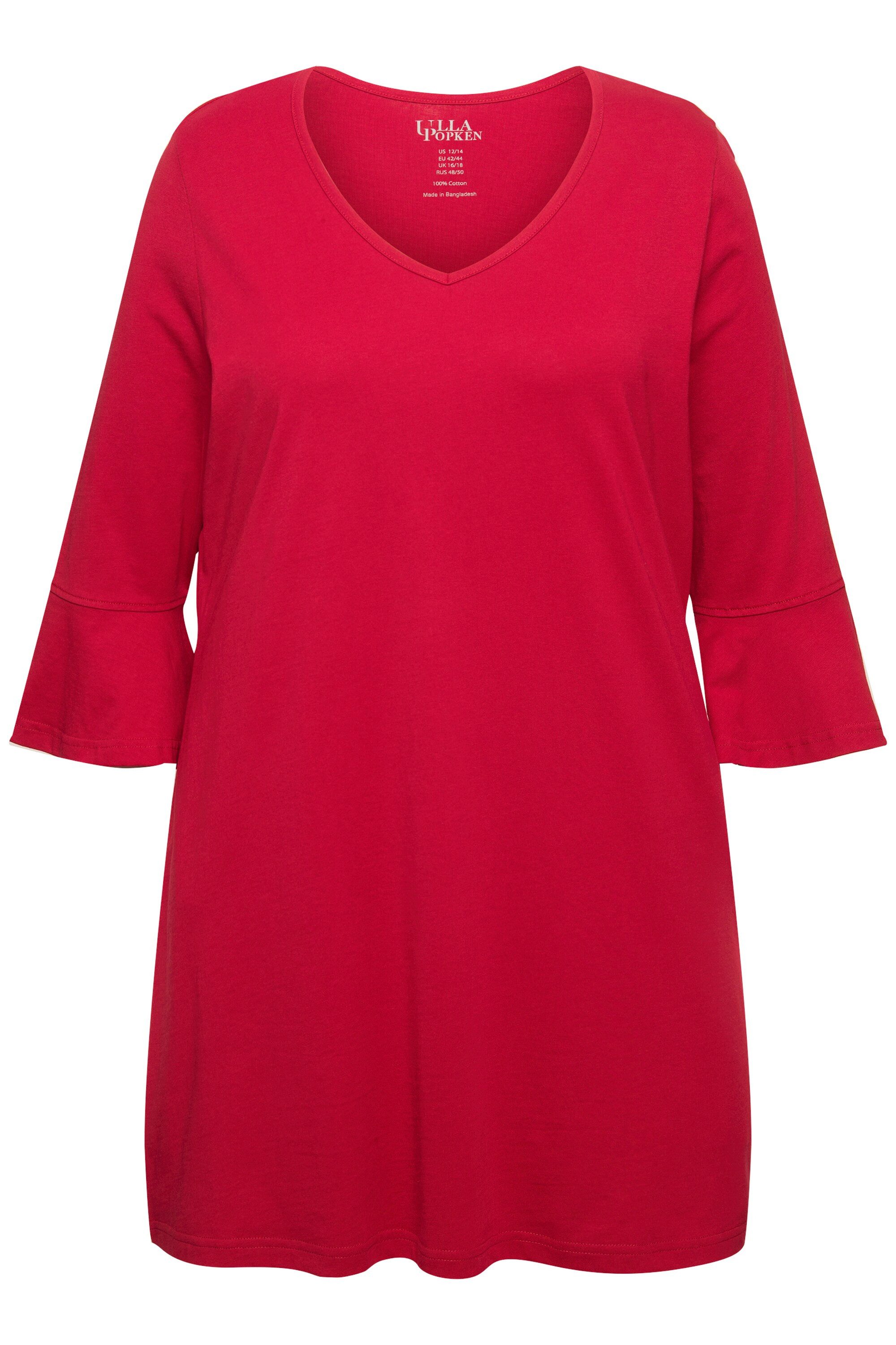 Ulla Popken Longshirt T-Shirt A-Linie Taschen günstig online kaufen