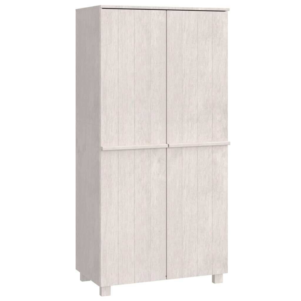 89x50x180 furnicato cm Massivholz Kiefer (1-St) HAMAR Kleiderschrank Weiß