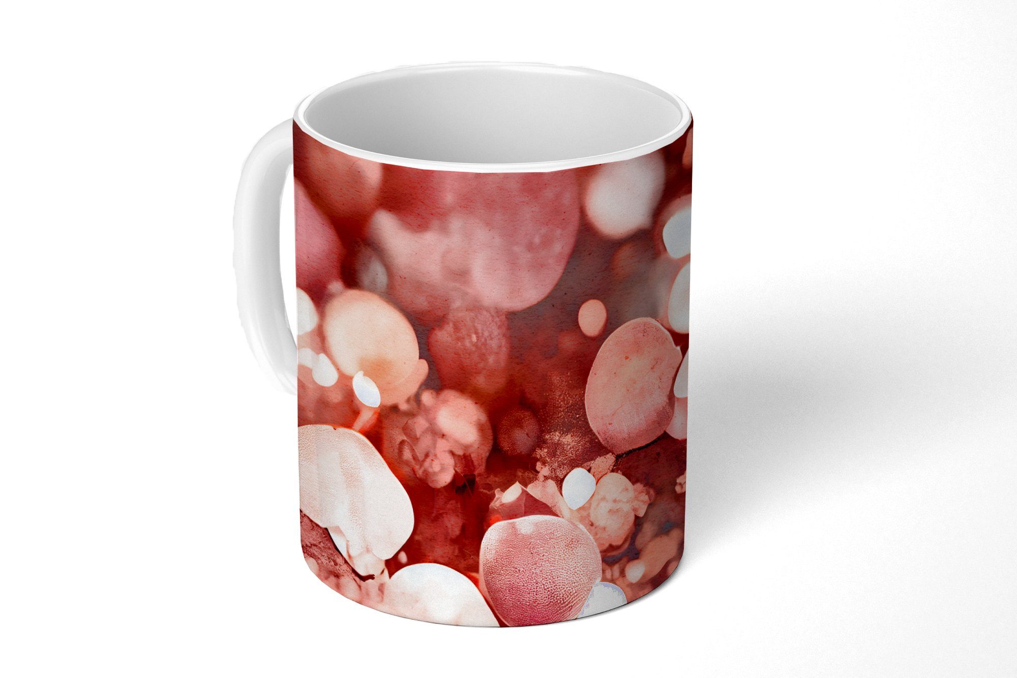 MuchoWow Tasse Abstrakt - Glitzer - Rosa - Luxus, Keramik, Kaffeetassen, Teetasse, Becher, Teetasse, Geschenk