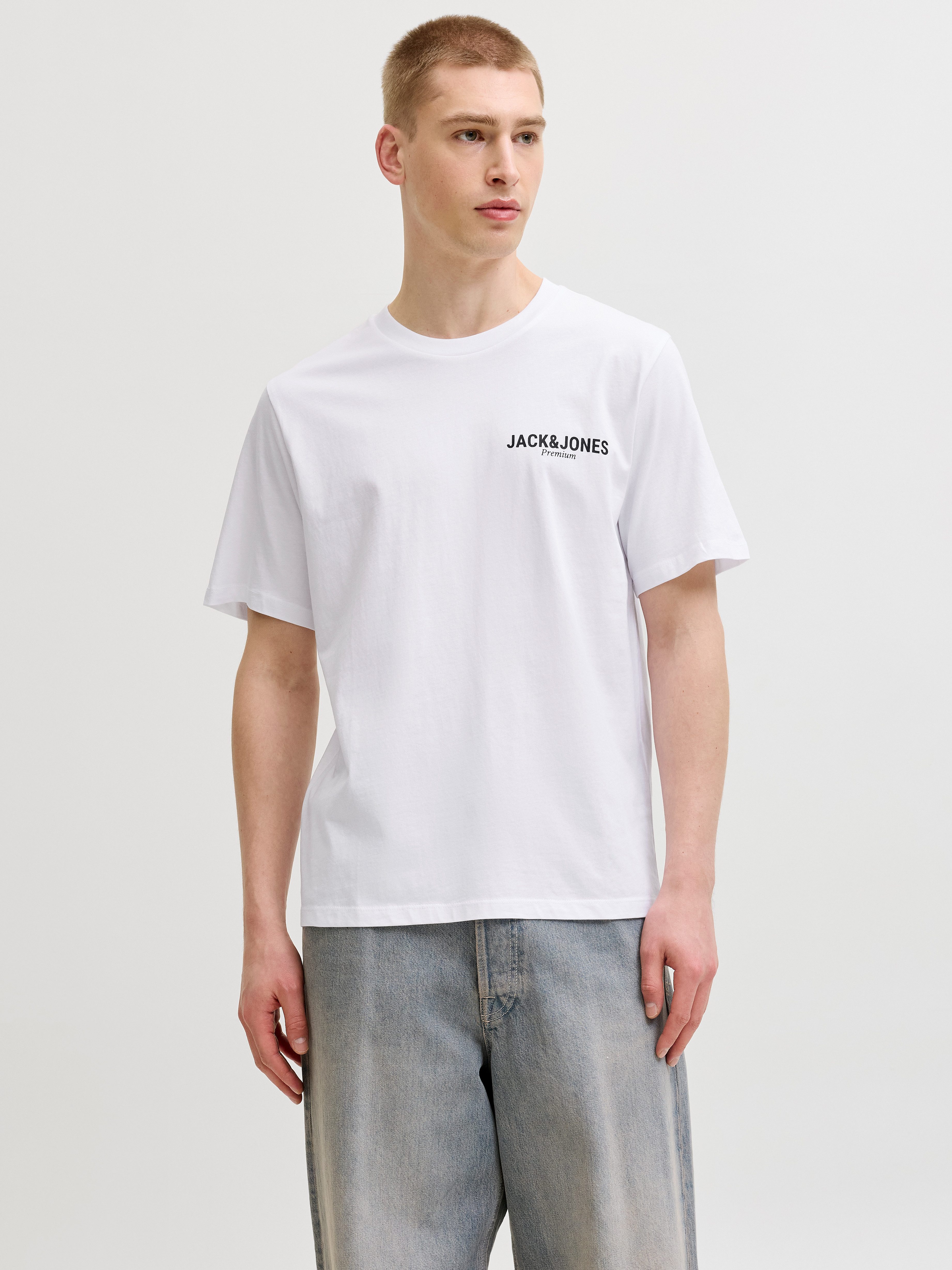 Jack & Jones Rundhalsshirt JPRBLAOSCAR SS TEE FST 3PK MP (Packung, 3-tlg)