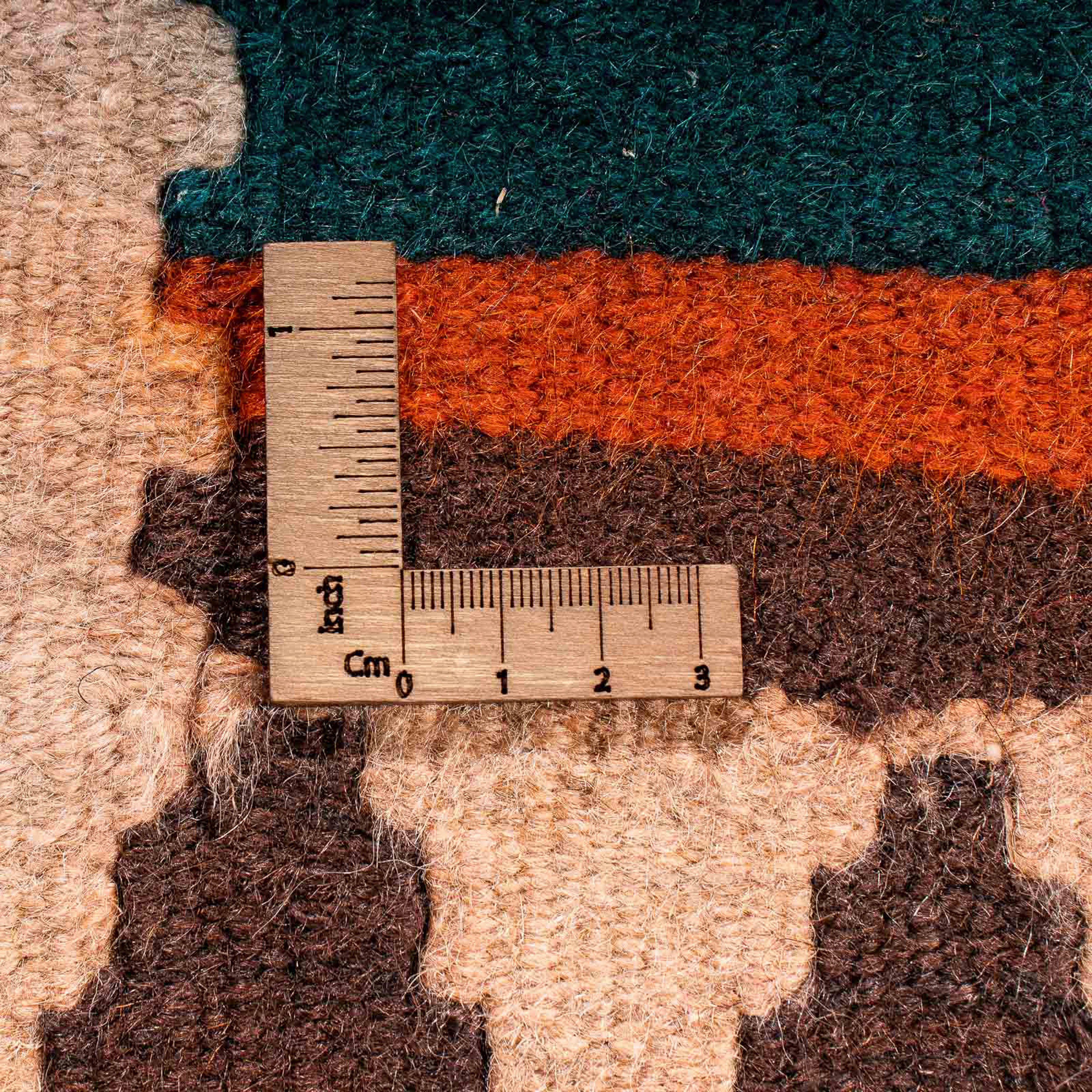 Wollteppich - - rechteckig, 5 cm Old - mehrfarbig, 145 mm, 370 morgenland, Einzelstück x Höhe: Wohnzimmer, Kelim