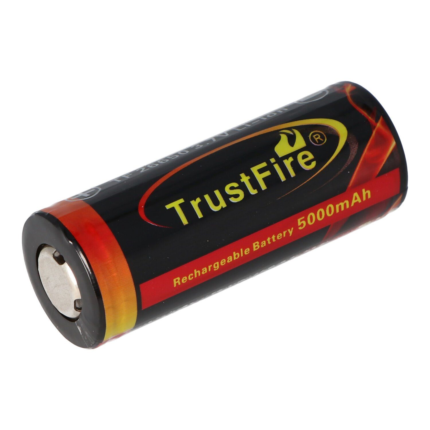 Trustfire Trustfire 26650 5000mAh 3,6V, 3,7V geschützter Li-Ion-Akku, Abmessung Akku 4500 mAh (3,7 V)