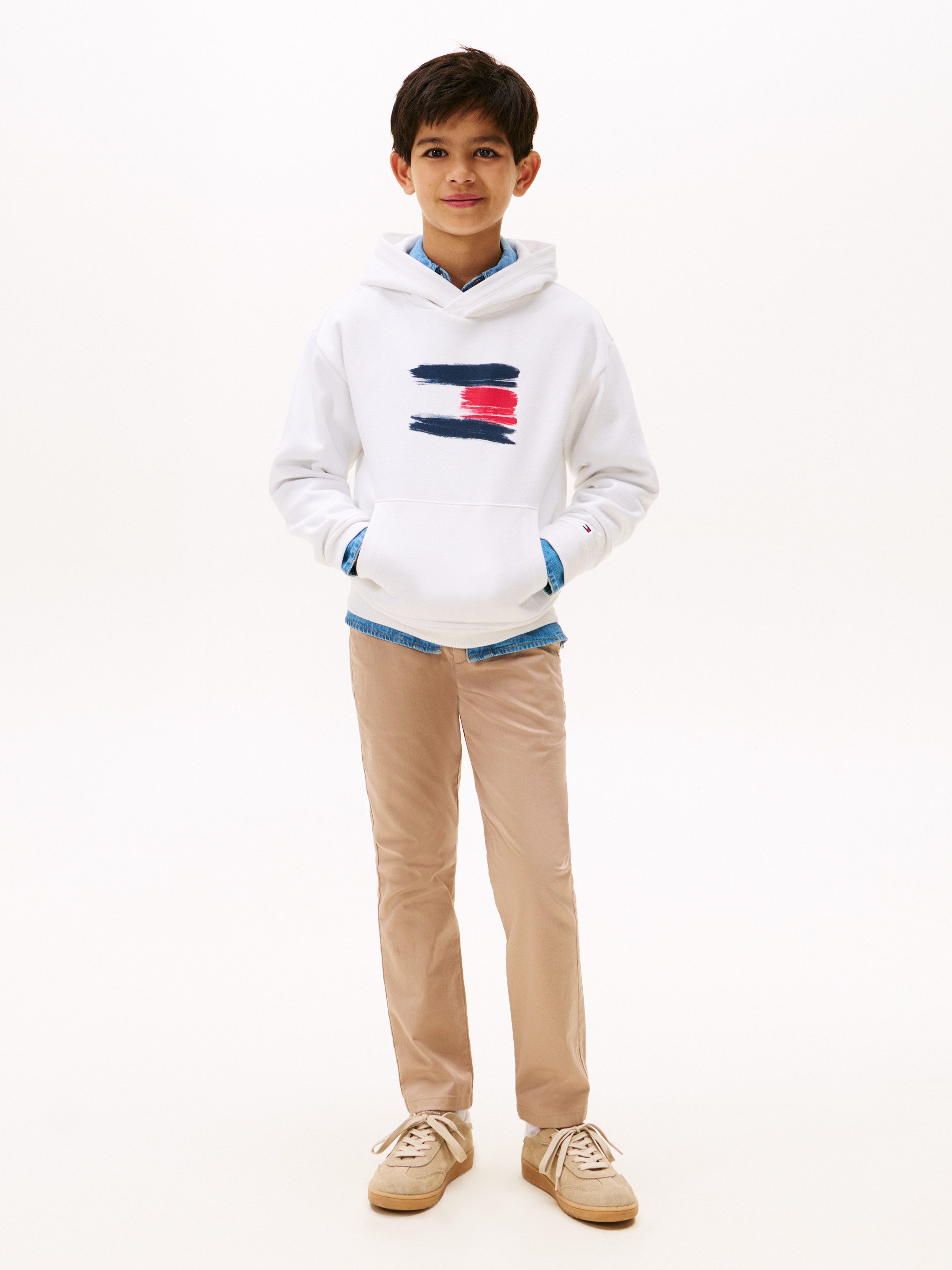 Tommy Hilfiger Kapuzensweatshirt FLAG HOODIE Kinder bis 16 Jahre