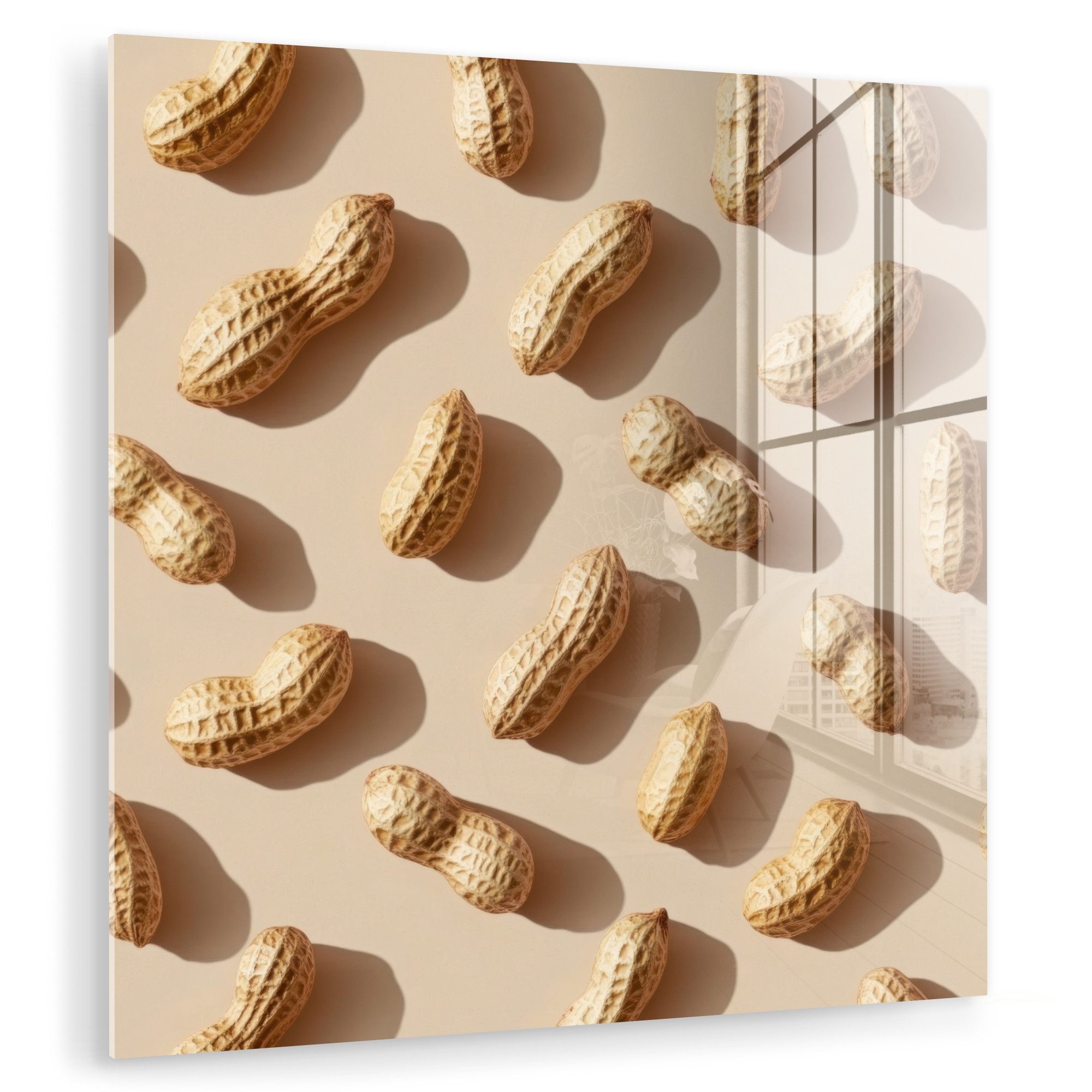 MuchoWow Acrylglasbild Peanuts - Muster - günstig online kaufen