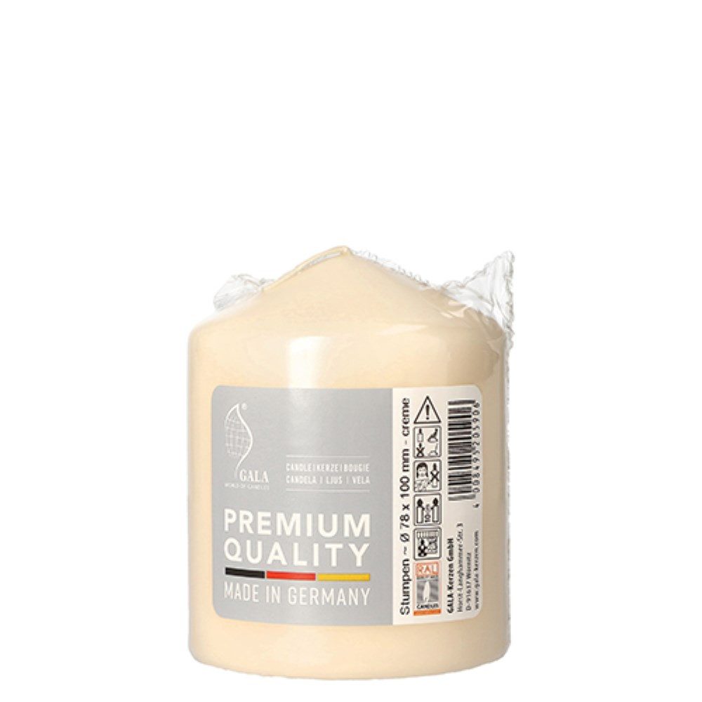 PAPSTAR Stumpenkerze Stumpenkerze Ø 80 mm · 100 mm creme