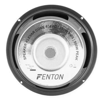 Fenton WK20 Einbaulautsprecher (250 W, 8" / 20cm, Bass-Lautsprecher, Aramid-Membran)