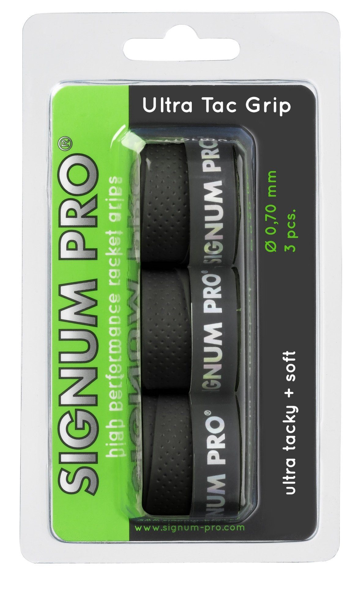 Signum Pro Griffband Overgrip UltraTac 0.70mm schwarz 3er