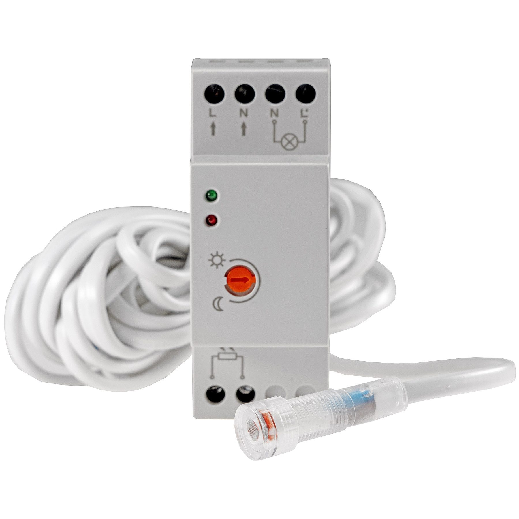 ChiliTec Dämmerungsschalter CHILITEC Dämmerungsschalter für Hutschiene, 5 m Kabel