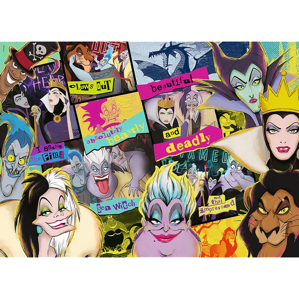 Trefl Puzzle Wood Craft Villains Wiedersehen 1000 Teile Holzpuzzle, 1000 Puzzleteile, Made in Europe