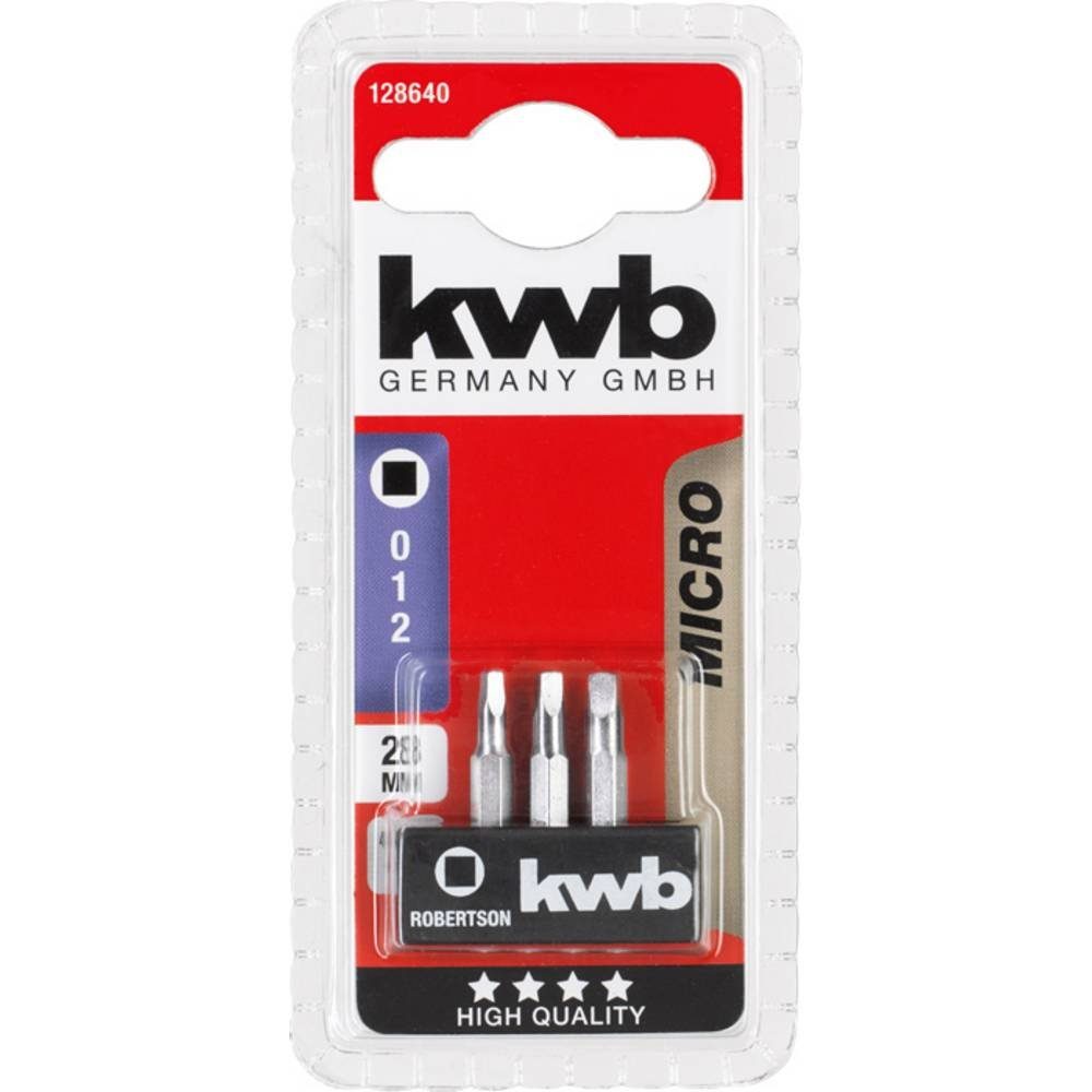 kwb Kreuzschlitz-Bit MICRO BITS, 28 mm, 3-tlg 128640