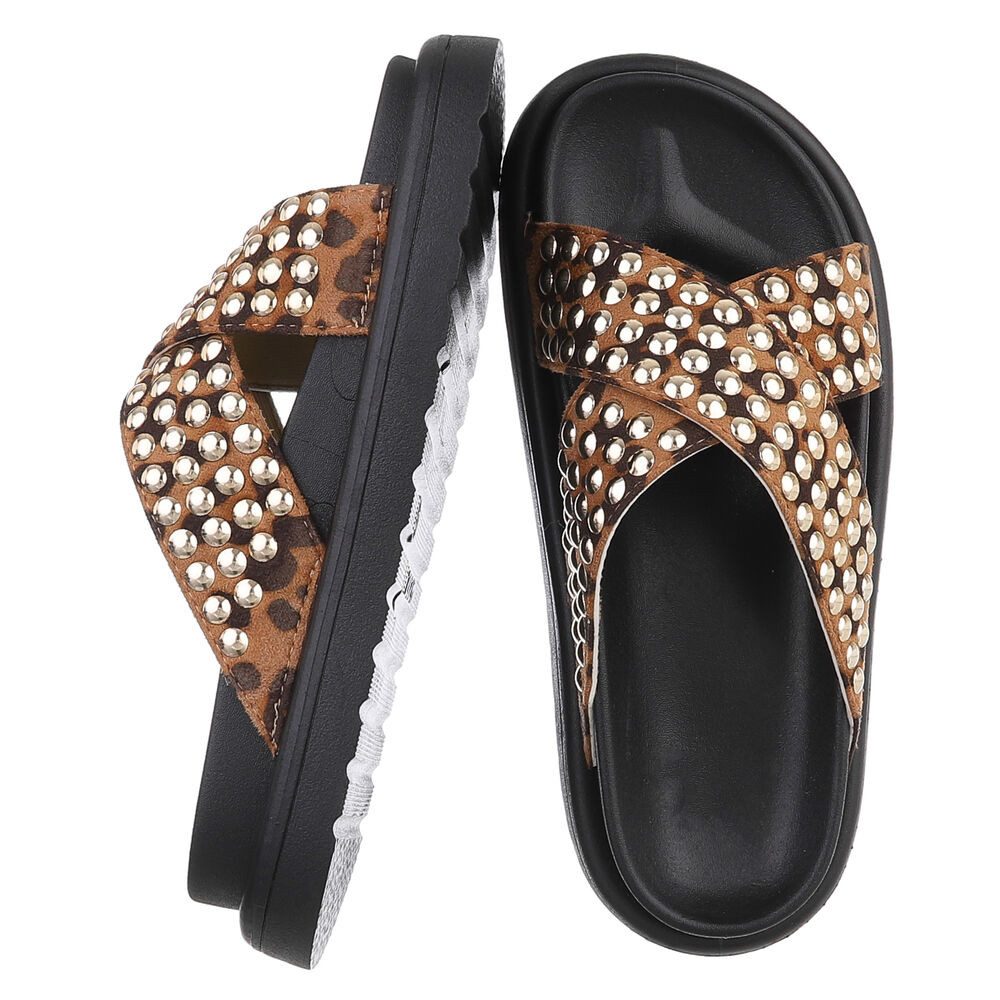 Ital-Design Stylische Damen-Sandalen mit Nieten für günstig online kaufen