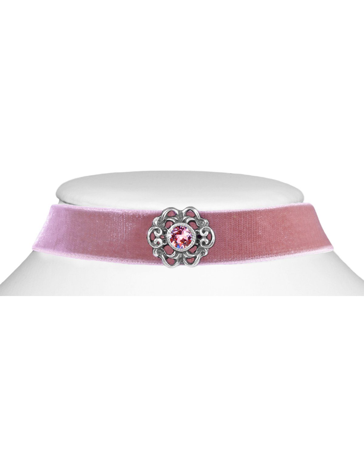 LUISIA® Kette mit Anhänger LUISIA® Samt Kropfband Annina mit Ornament und Pre – Bild 3 von 4