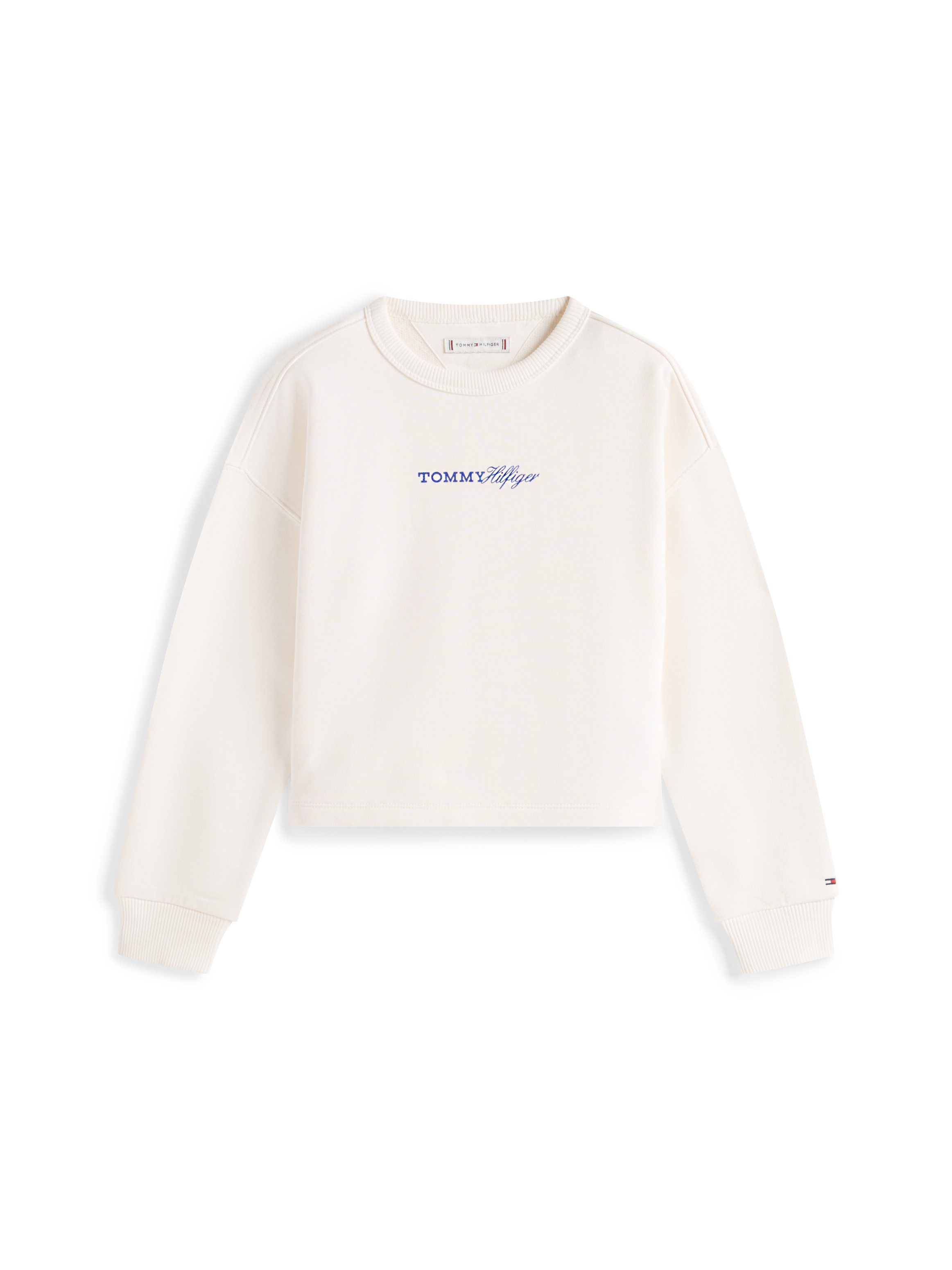 Tommy Hilfiger Sweatshirt GLITTER TOMMY CREW Kinder bis 16 Jahre, regular fit