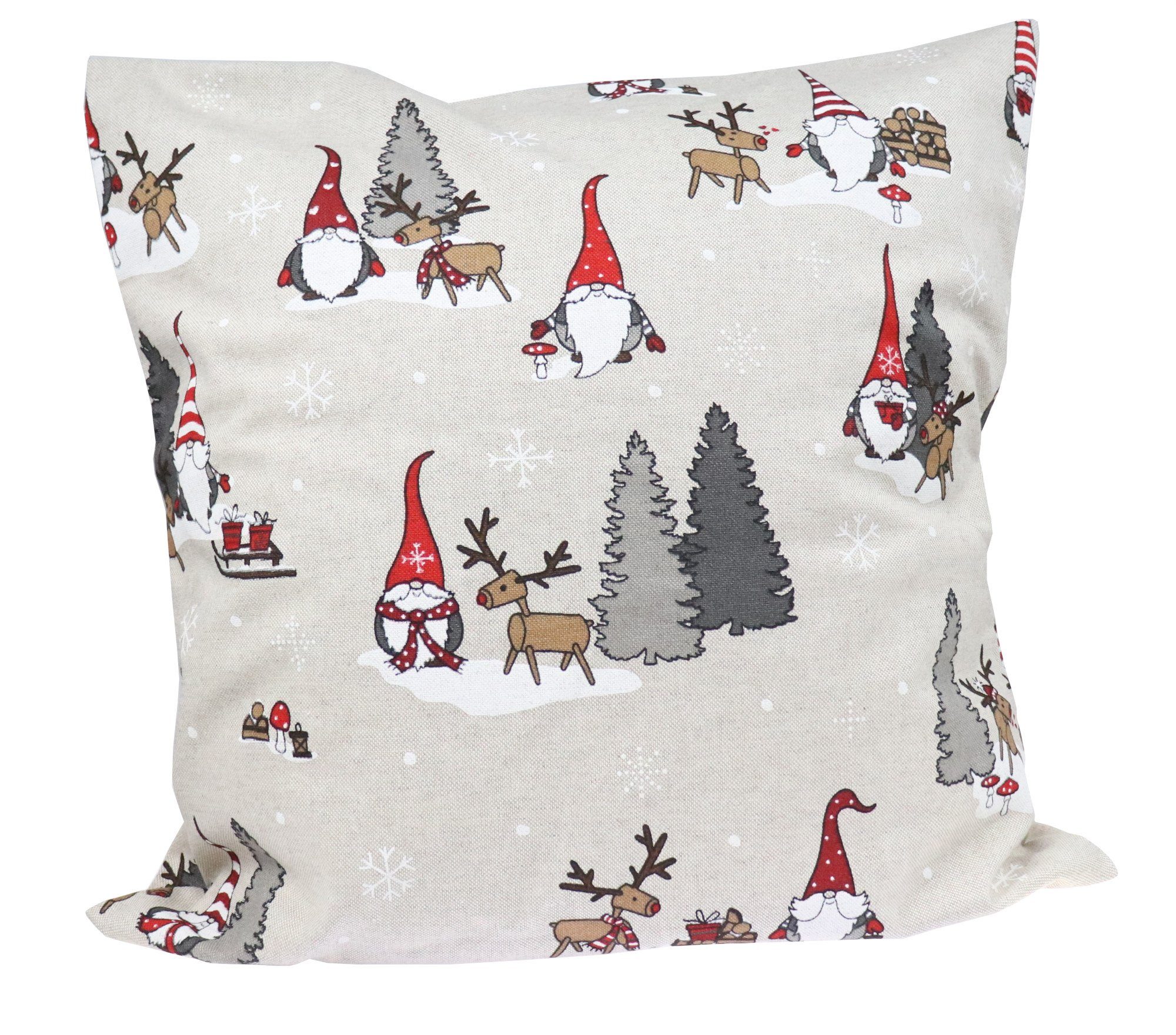 Wichtel Weihnachten 40x40cm Kissen Inlett, Dekokissen Mit Inlett mit