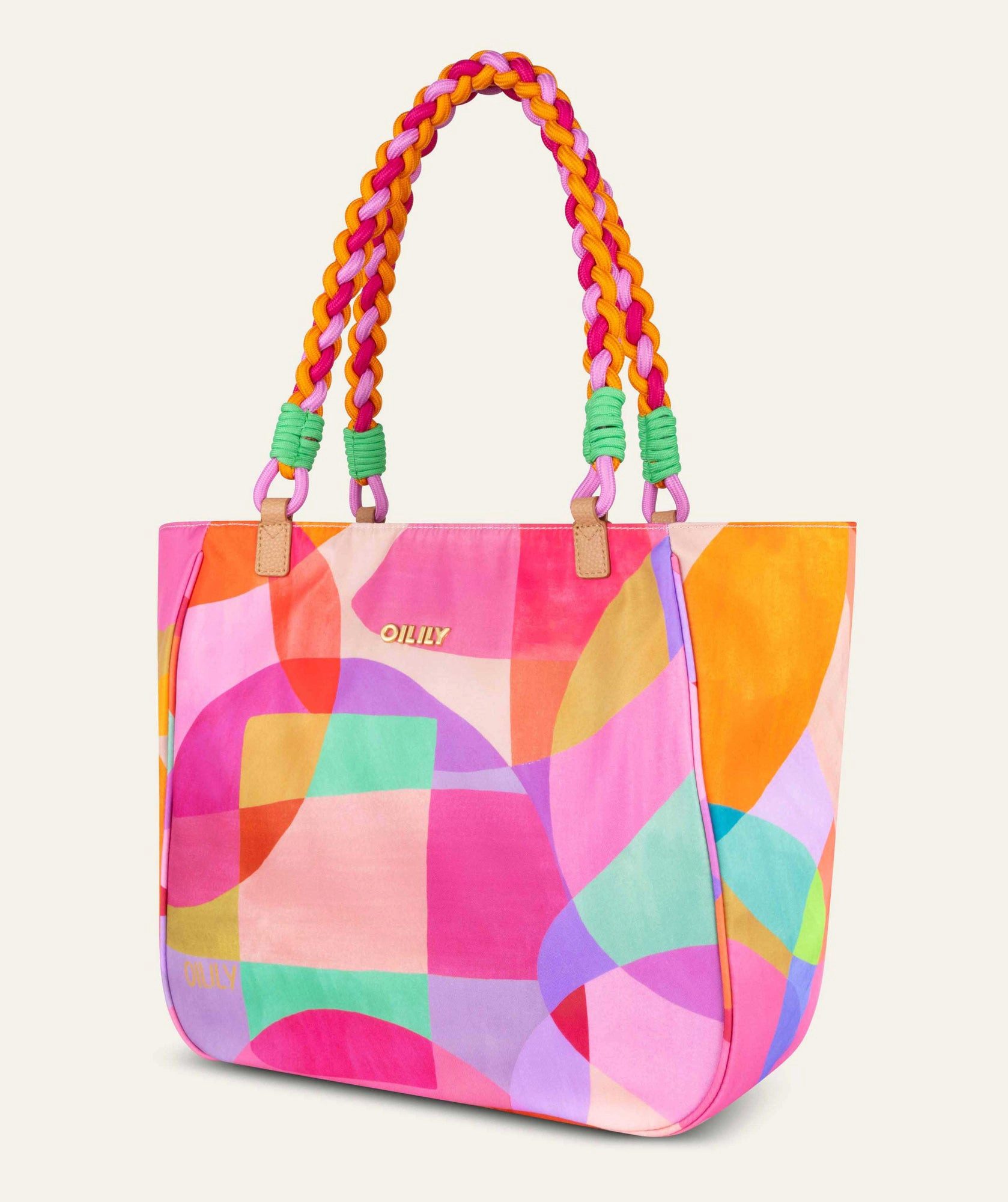 Oilily Shopper Sue Sassy Circles Prism Pink