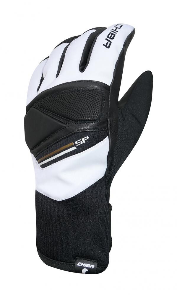 Fahrradhandschuhe CHIBA Snow Pro 2.0 - wasserdichte Winter-Radhandschuhe, Größe 7, weiß/