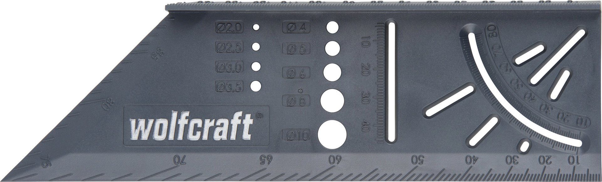 Wolfcraft Messschieber Wolfcraft 3D-Gehrungswinkel 45° und 90° als