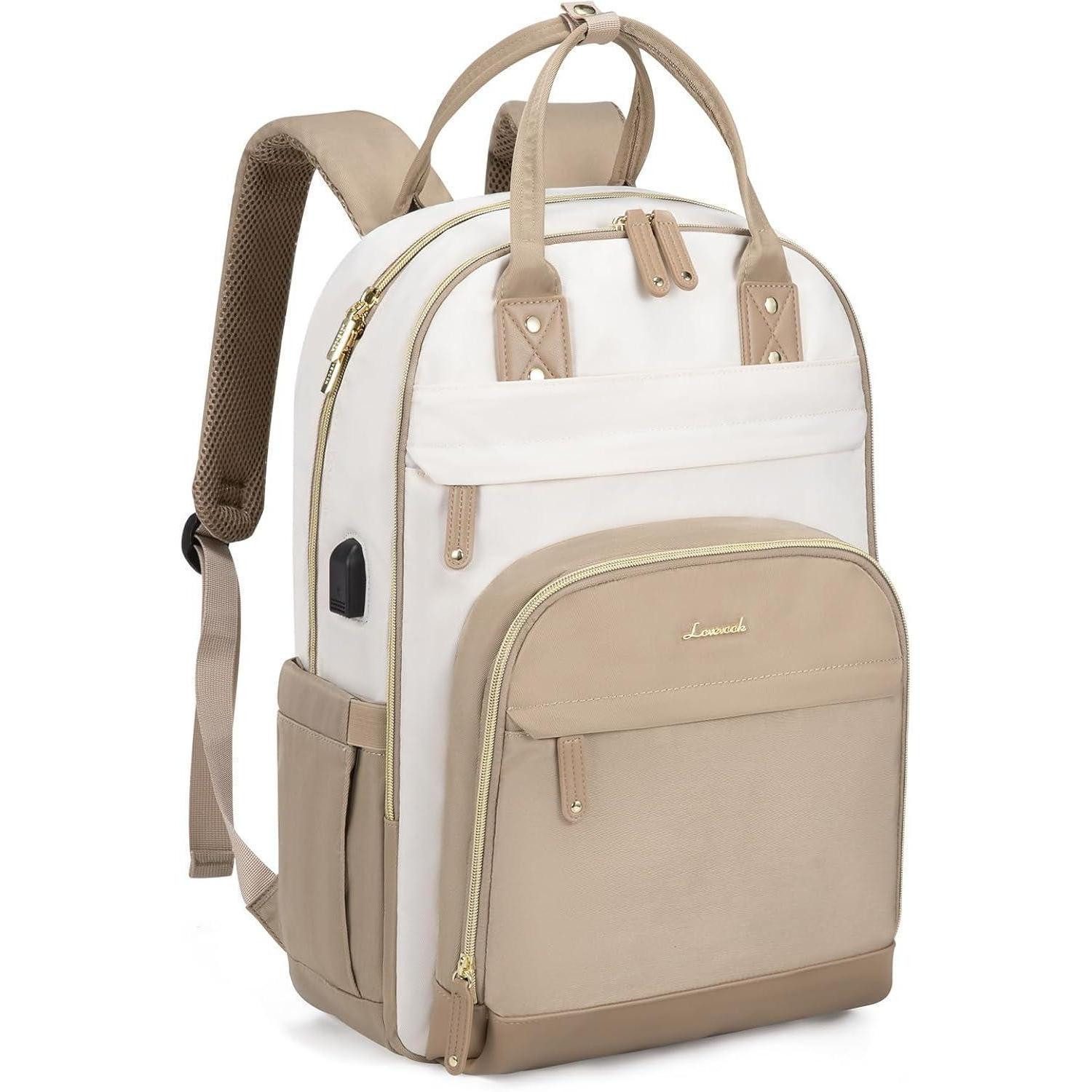 Laptoprucksack Damen Laptop Rucksack 15.6 Zoll wasserdicht Schulrucksack Shulrucksack