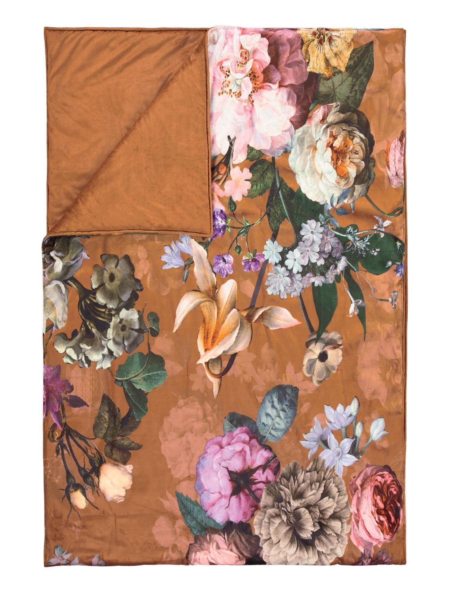 Essenza Tagesdecke Fleur, mit Blumenprint