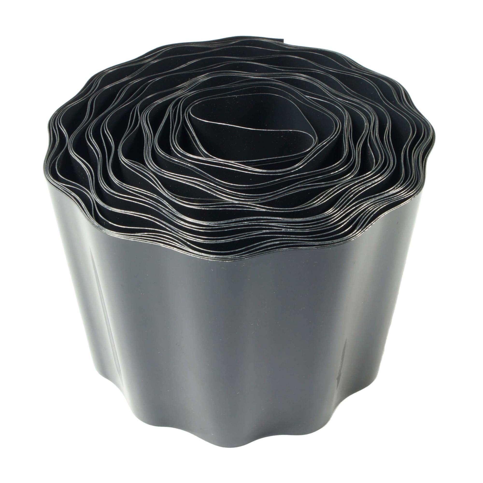 Jardinion Rasenkante, 9m Rasenkanten, Beeteinfassung, Beetumrandung, Wurzelsperre, Umrandung Rasen oder Gartenbeet, breiter Anwendungsbereich