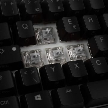 Ducky ONE 2 SF Gaming-Tastatur (MX-Speed-Silver, mechanisch, ABS, RGB-LED, TKL-Mini, Schwarz/Weiß)