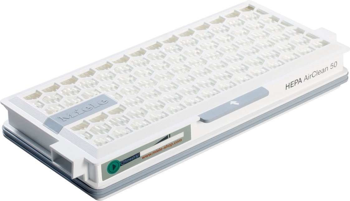 Miele HEPA-Filter Miele Original Zubehör - HEPA AirClean Filter SF-HA 50, Zubehör für Compact C2, Complete C2 Tango, Complete C2, S 8360, Complete C3, Complete C3 Silence, Complete C3 Allergy, Complete C3 Parquet, Complete C3 Cat & Dog, Complete C3 Starlight, Complete C3 Extra, Complete C3 Comfort