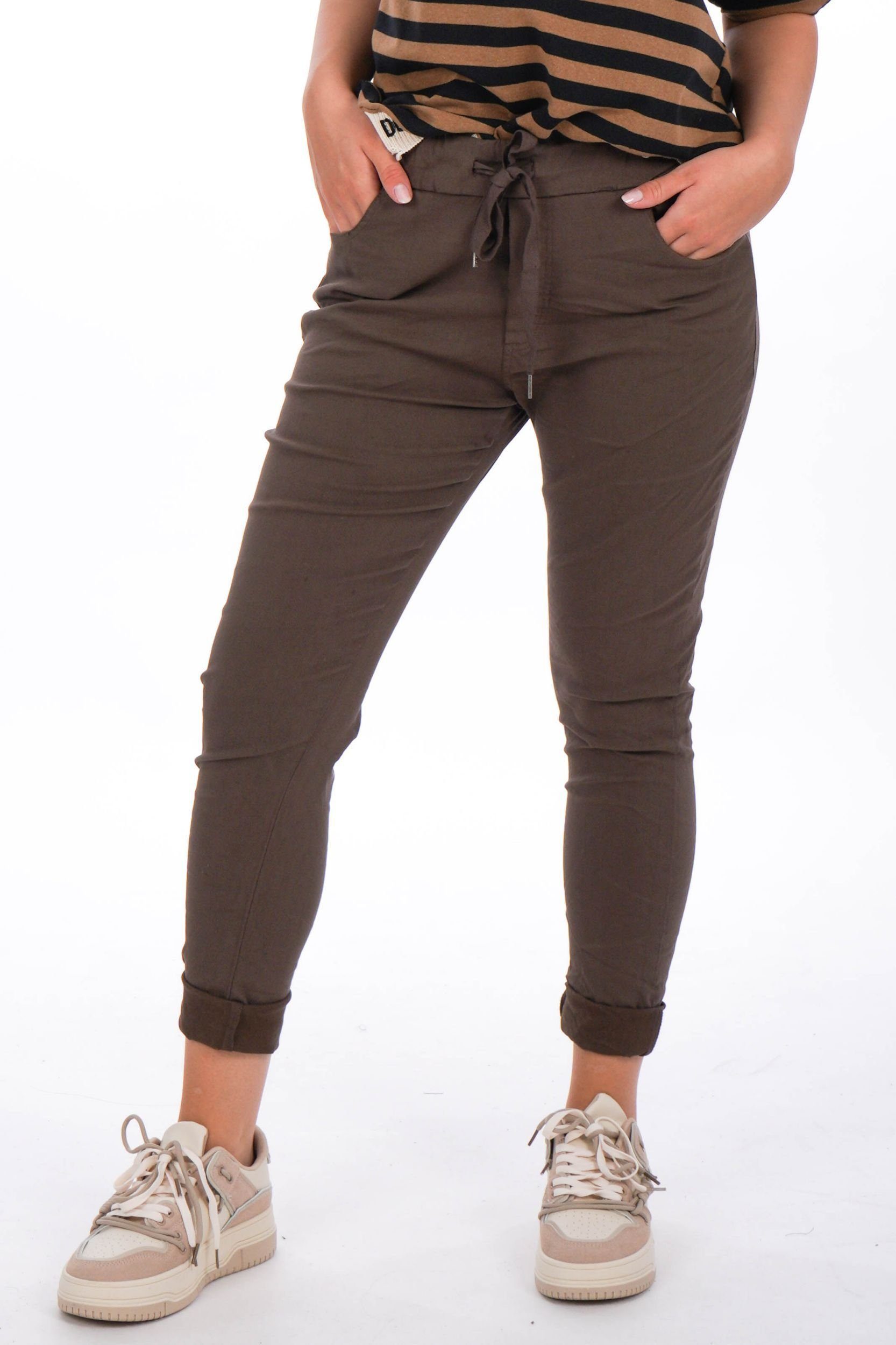 La Strada Stretch-Hose im Knitter-Look günstig online kaufen