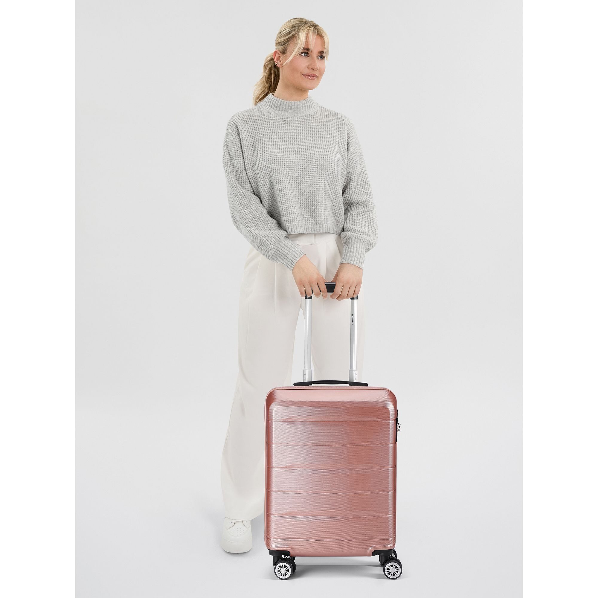 BENZI Handgepäck-Trolley 5583, 4 Rollen, ABS