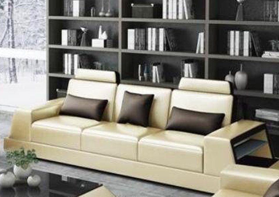 JVmoebel Sofa Luxus Beiger Multifunktions Europe Neu, Made Dreisitzer in modernes Design
